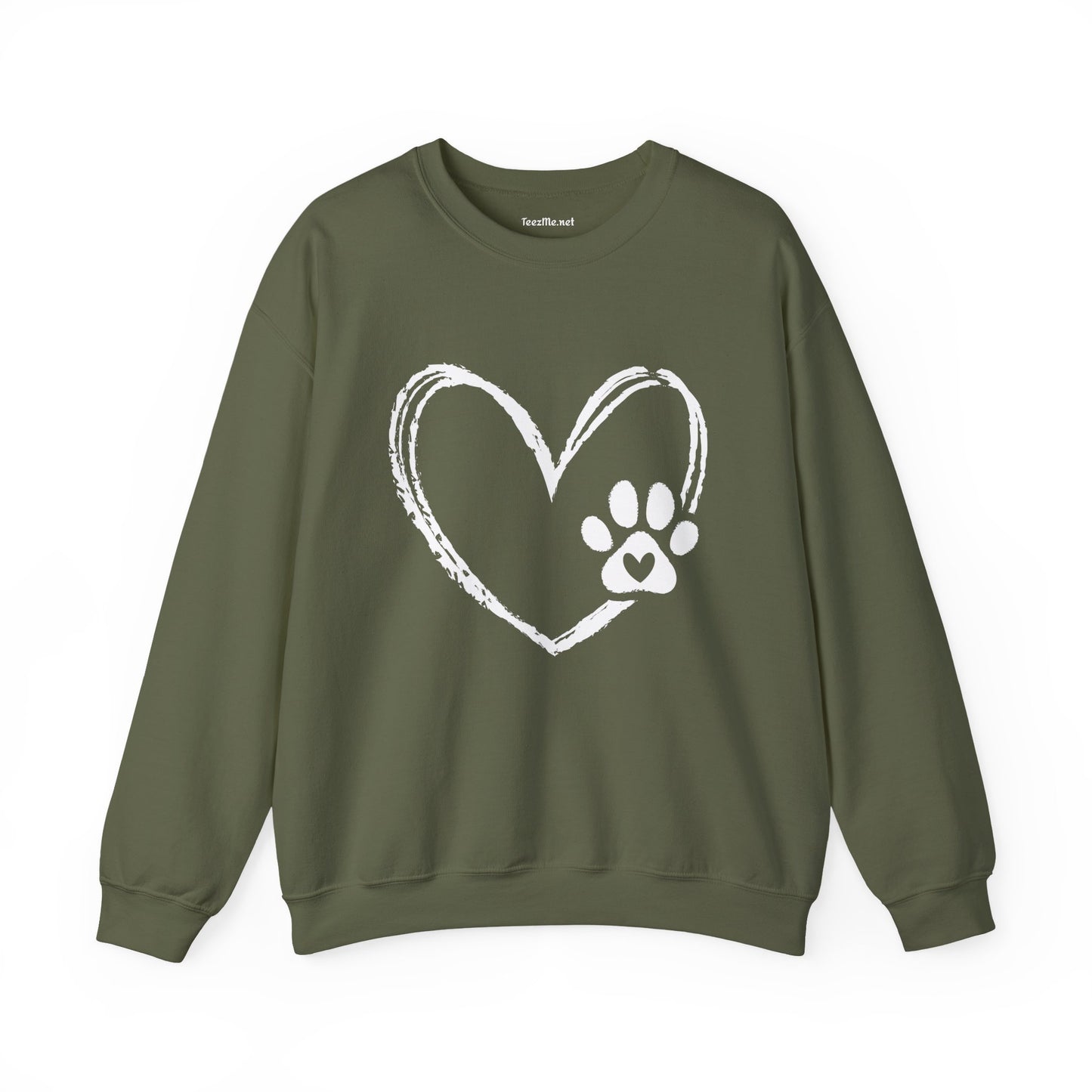 Paw Heart Unisex Heavy Blend™ Crewneck Sweatshirt