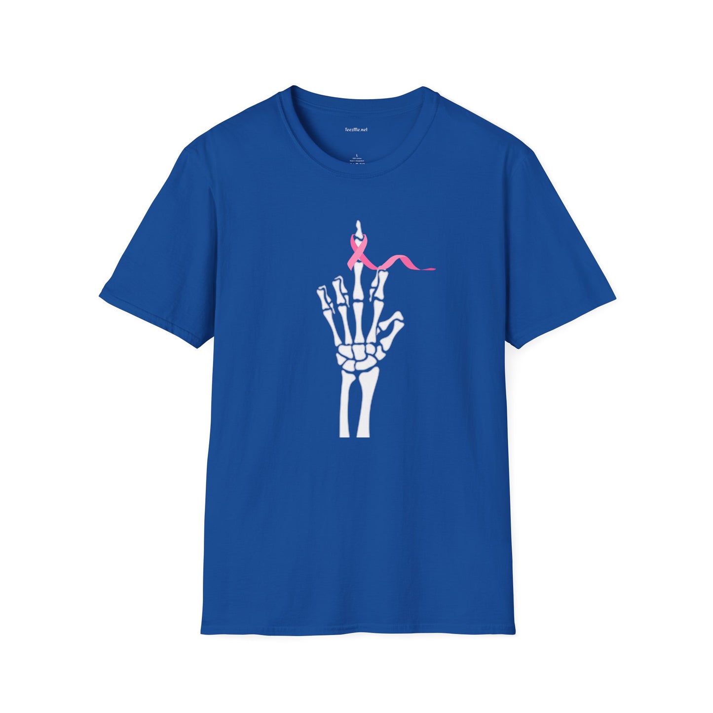 Give Cancer the bird - Unisex Softstyle T-Shirt 100% Cotton Graphic