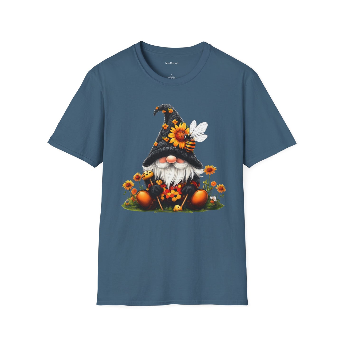 Honey Bee Gnome 03 Unisex Softstyle T-Shirt 100% Cotton Graphic
