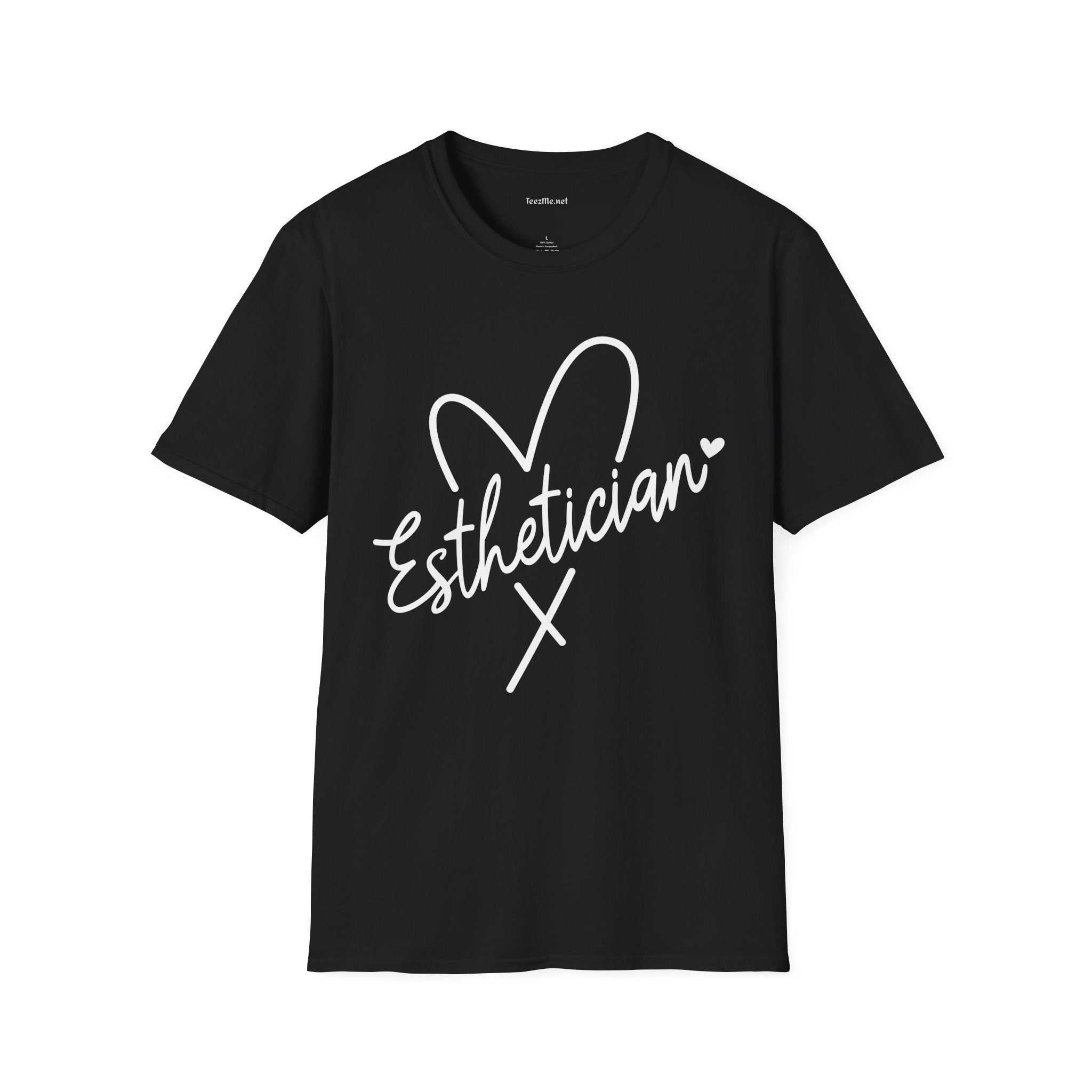 Esthetician with heart 01 Unisex Soft Style T-Shirt 100% Cotton Graphic