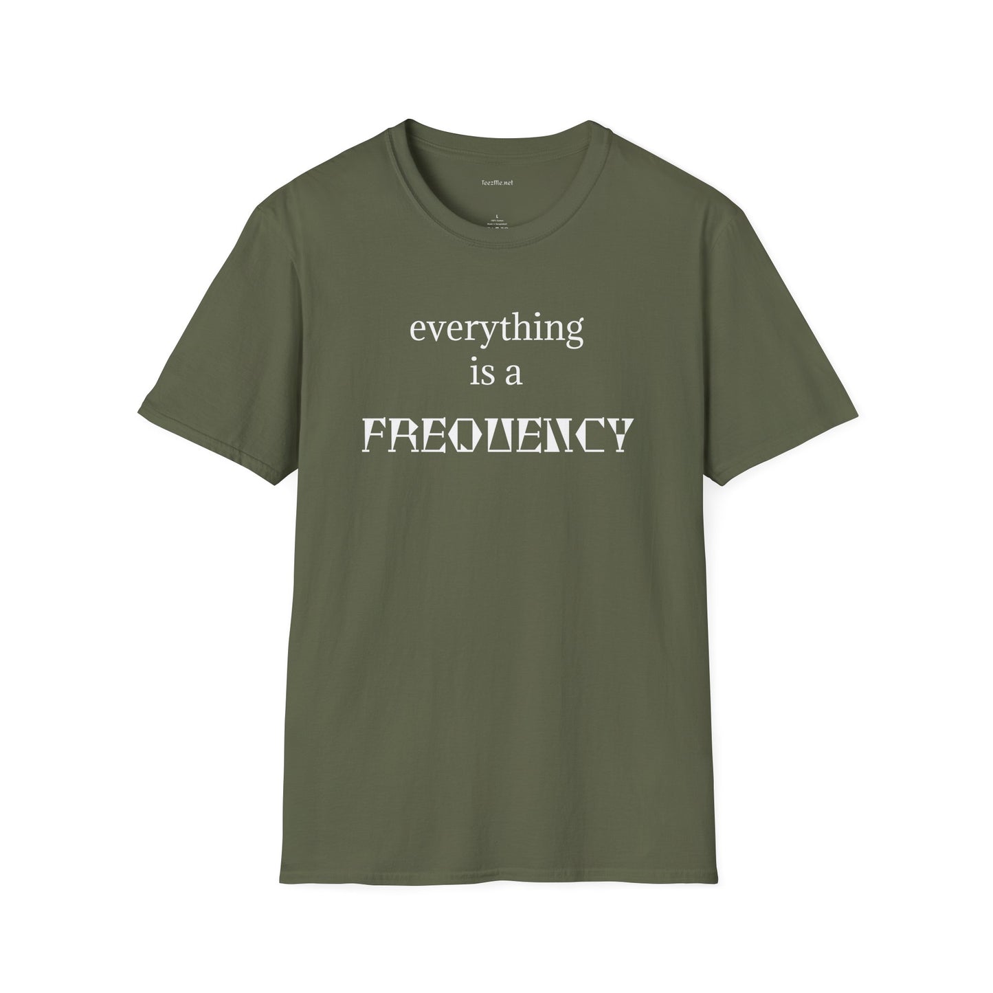 everything is a FREQUENCY - Unisex Softstyle T-Shirt 100% Cotton Graphic