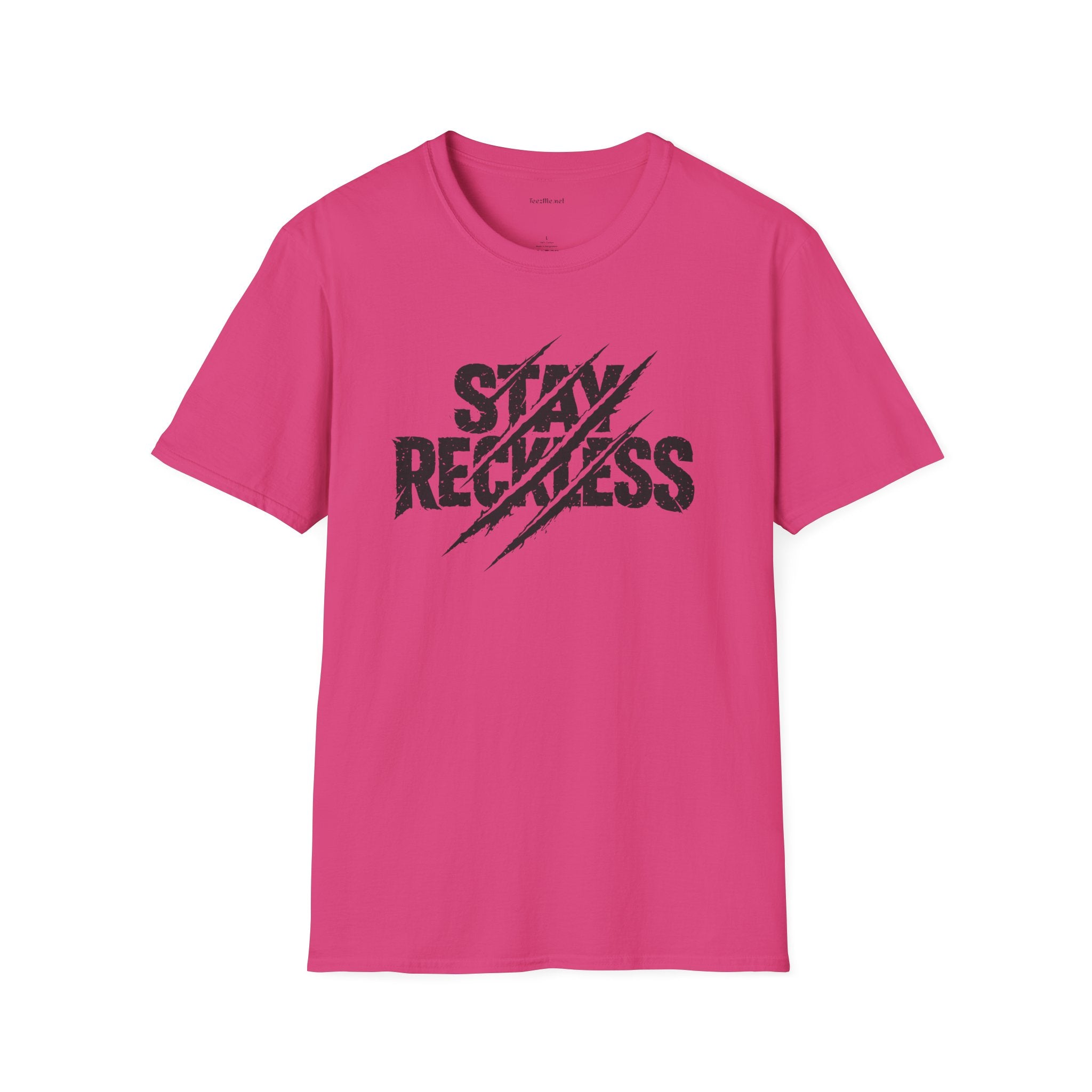 Stay Reckless T-Shirt — Distressed Claw-Mark Graphic Tee