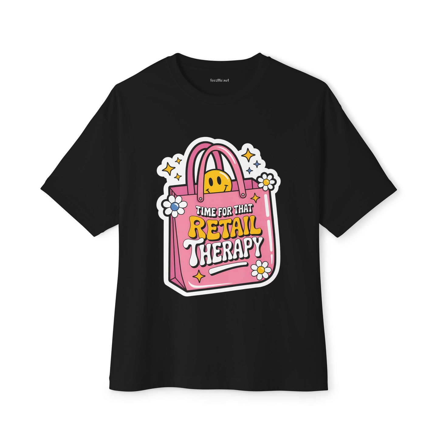 Time for that Retail Therapy Unisex Oversized Boxy Tee