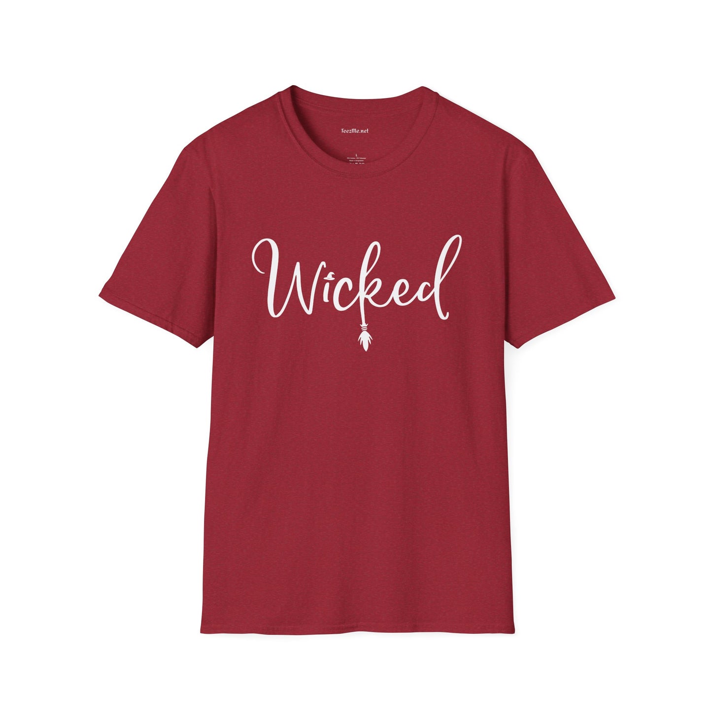 Wicked (white) Unisex SoftStyle T-Shirt 100% Cotton Graphic