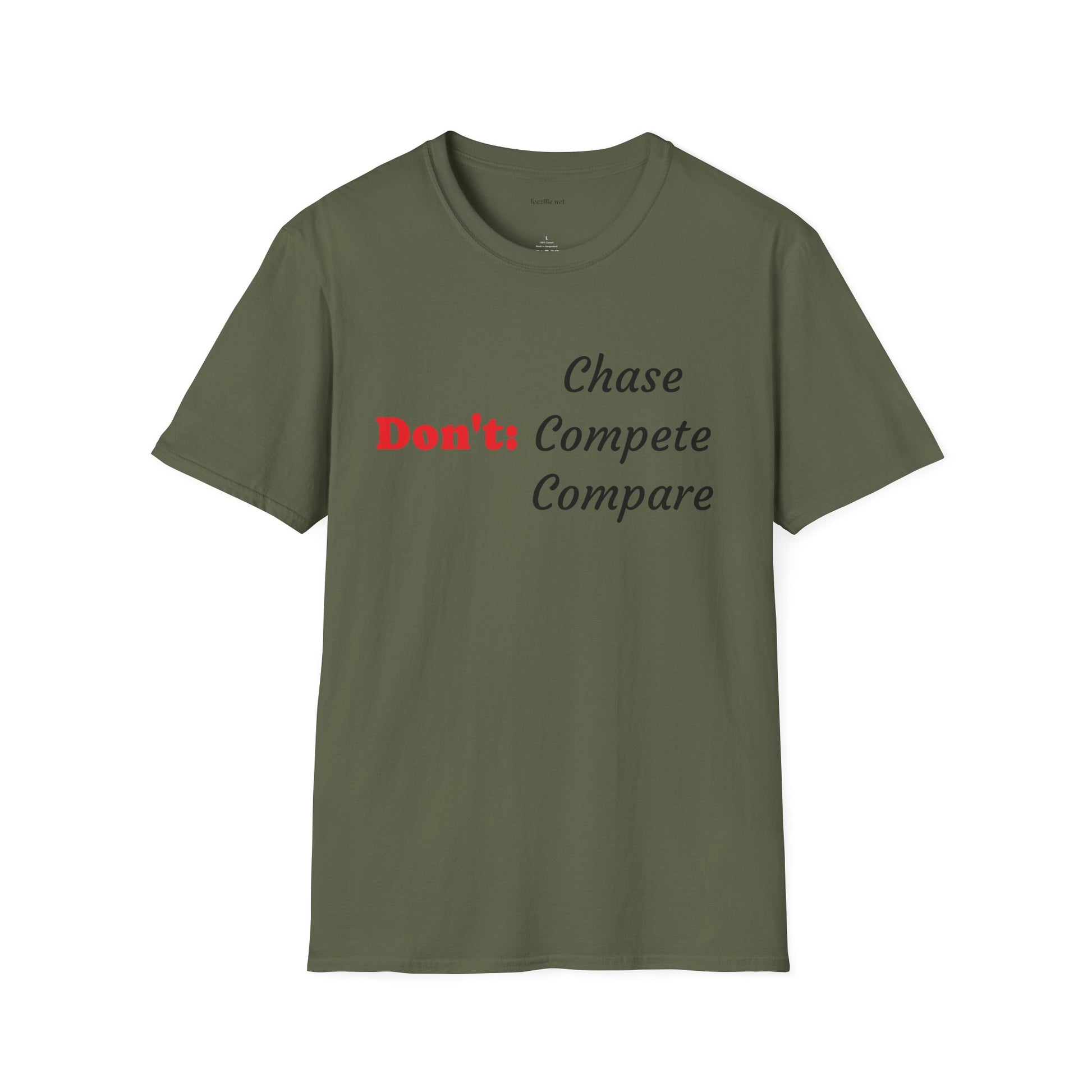Don't: Chase - Unisex Softstyle T-Shirt 100% Cotton Graphic