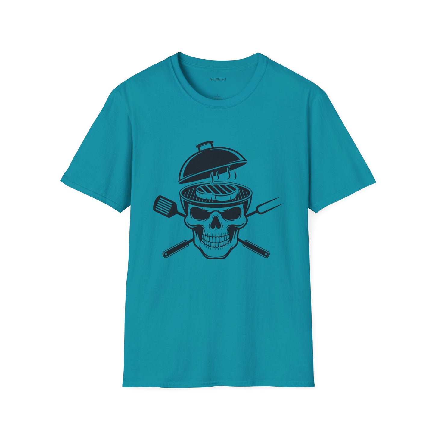 Grilling Skeleton Unisex Softstyle T-Shirt 100% Cotton Graphic