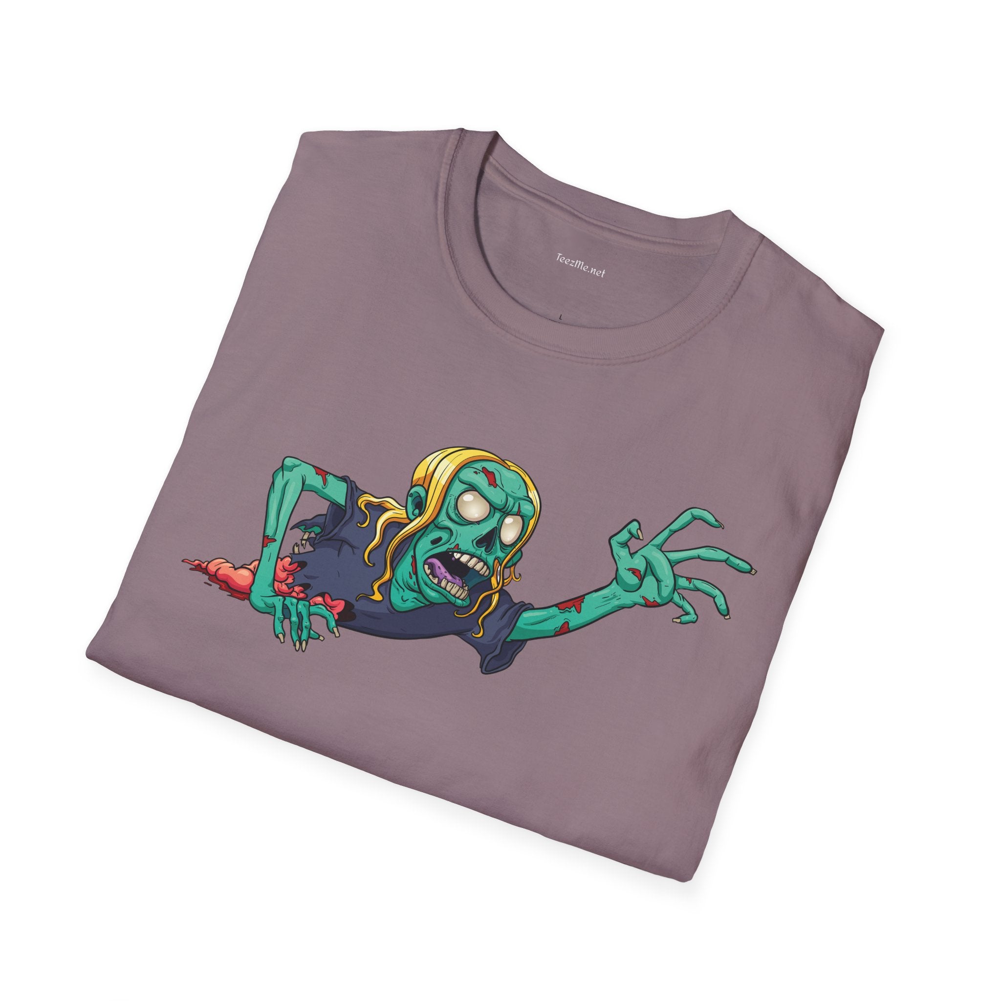 Zombie Grab - Unisex Softstyle T-Shirt 100% Cotton Graphic