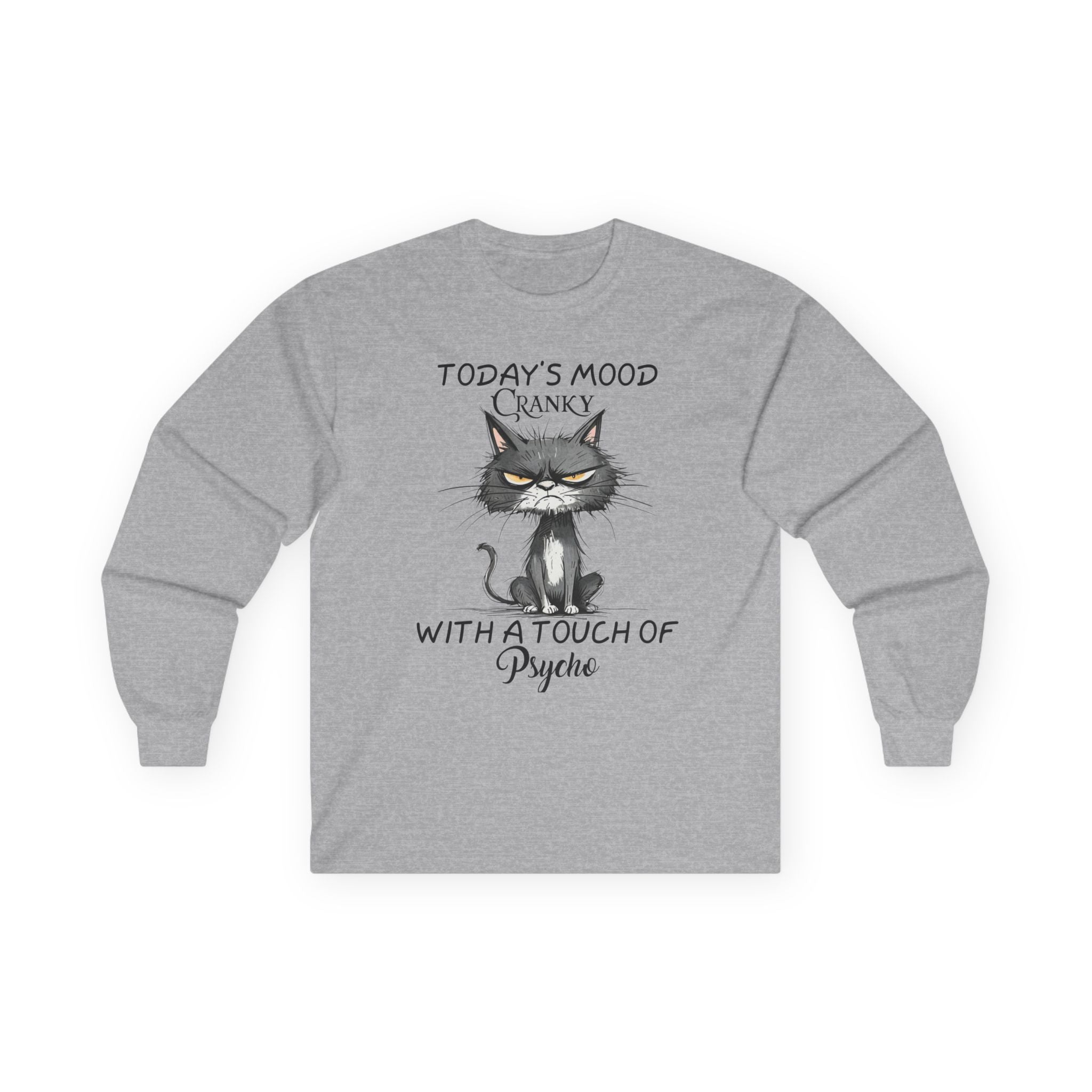 Today's Moody Cat Unisex Ultra Cotton Long Sleeve Tee