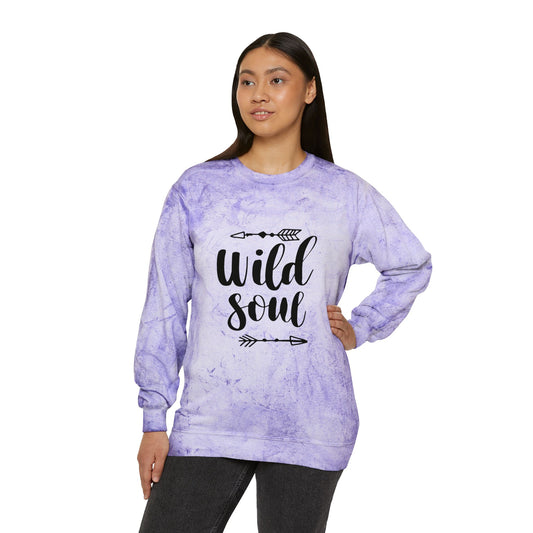 Wild Soul - Unisex Color Blast Crewneck Sweatshirt