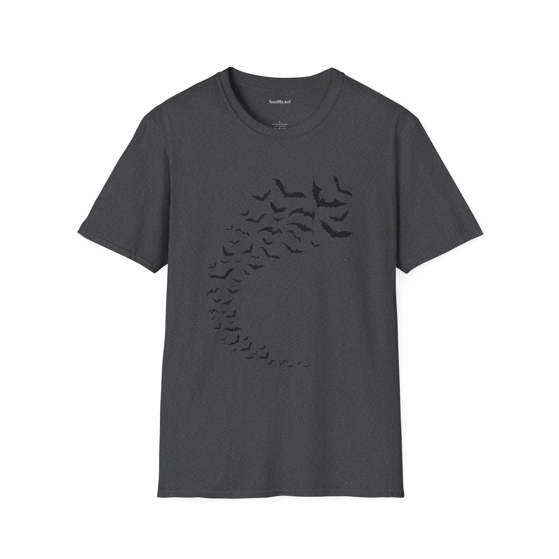 Bats in Flight Unisex Softstyle T-Shirt 100% Cotton Graphic