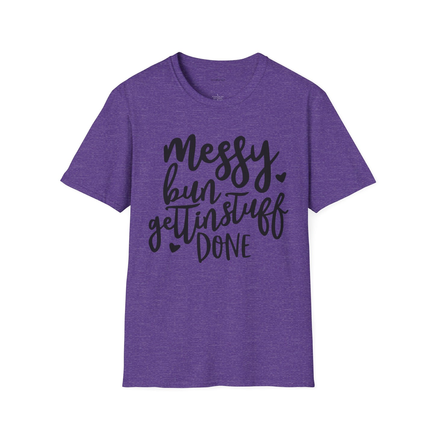 Messy Bun  - Unisex Softstyle T-Shirt 100% Cotton Graphic