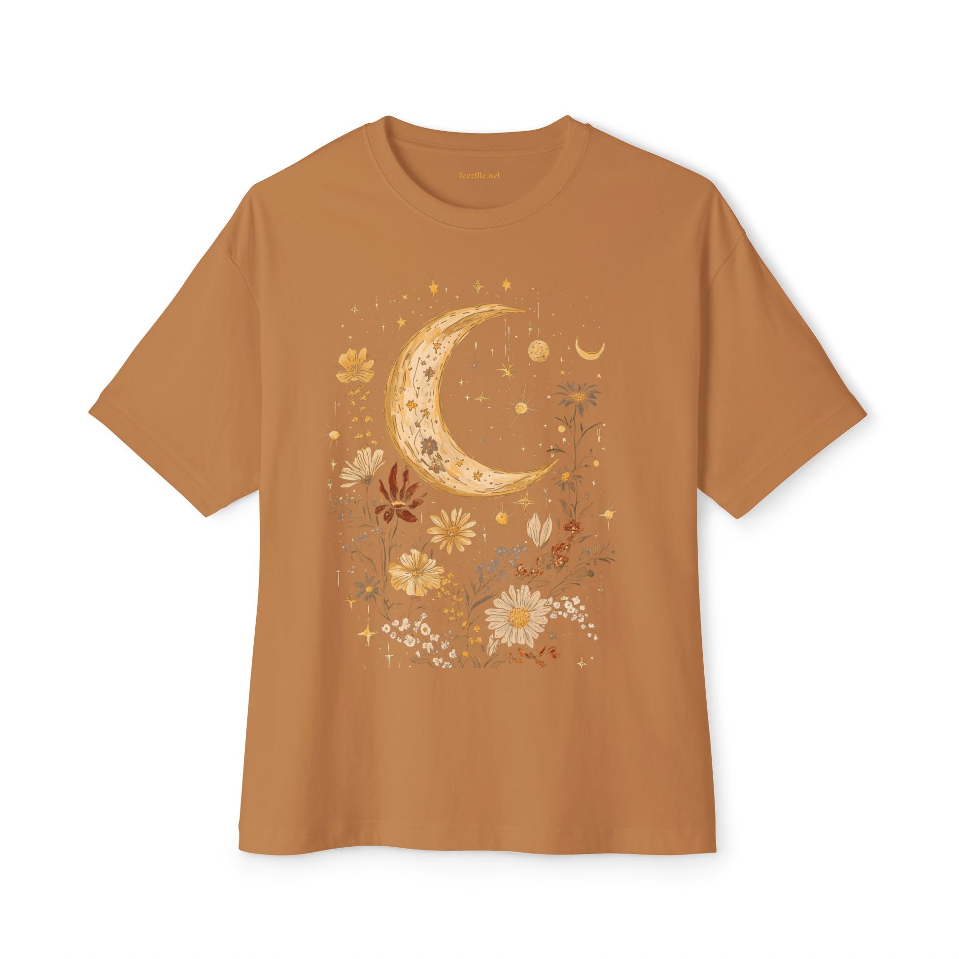 BOHO Moon Floral2 - Unisex Oversized Tee