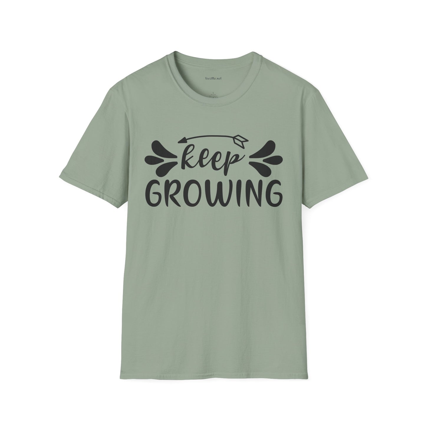Keep Growing 03 Unisex Soft Style T-Shirt 100% Cotton Graphic