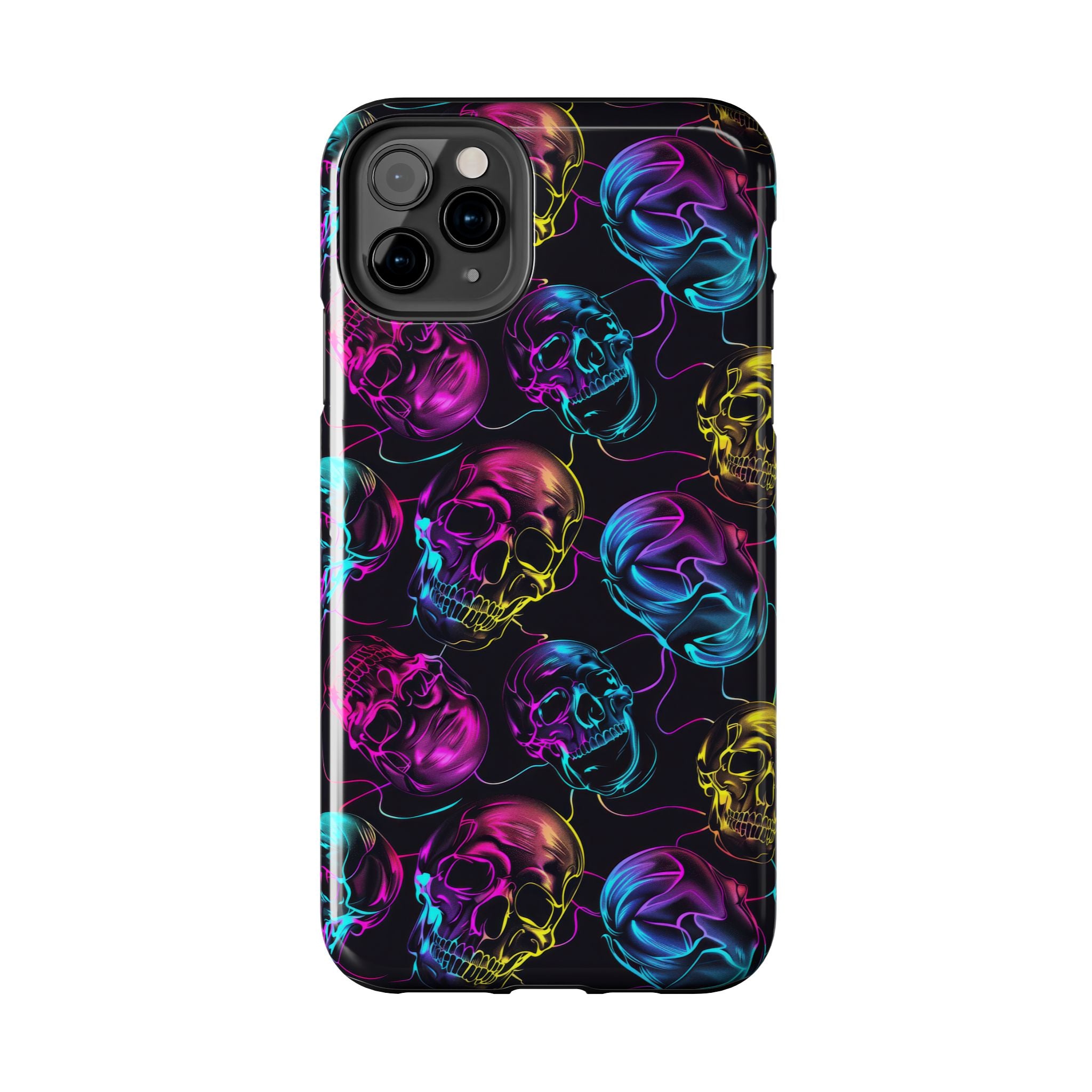 Neon Skull Cell Phone Case Tough Phone Cases