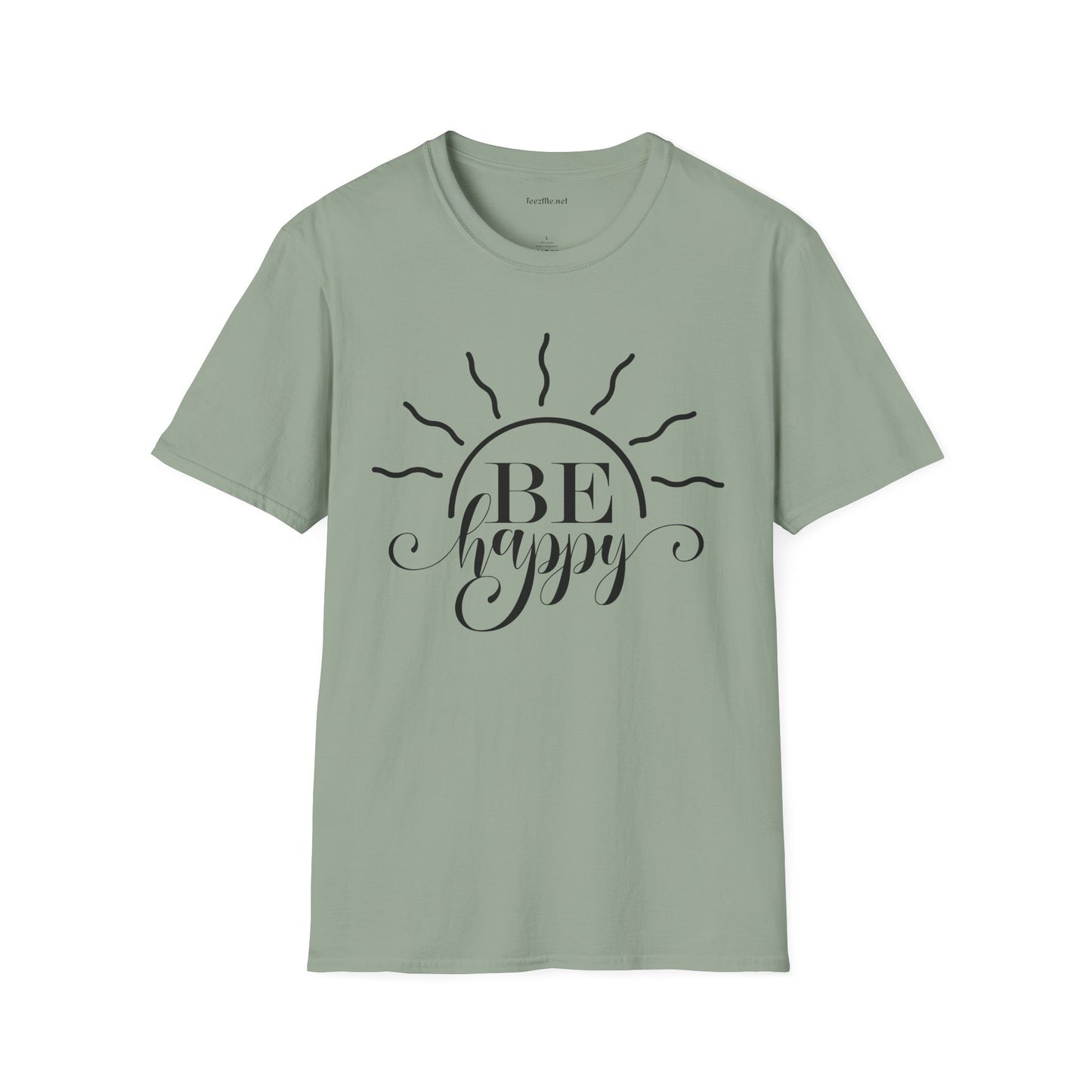Be Happy Unisex Softstyle T-Shirt 100% Cotton