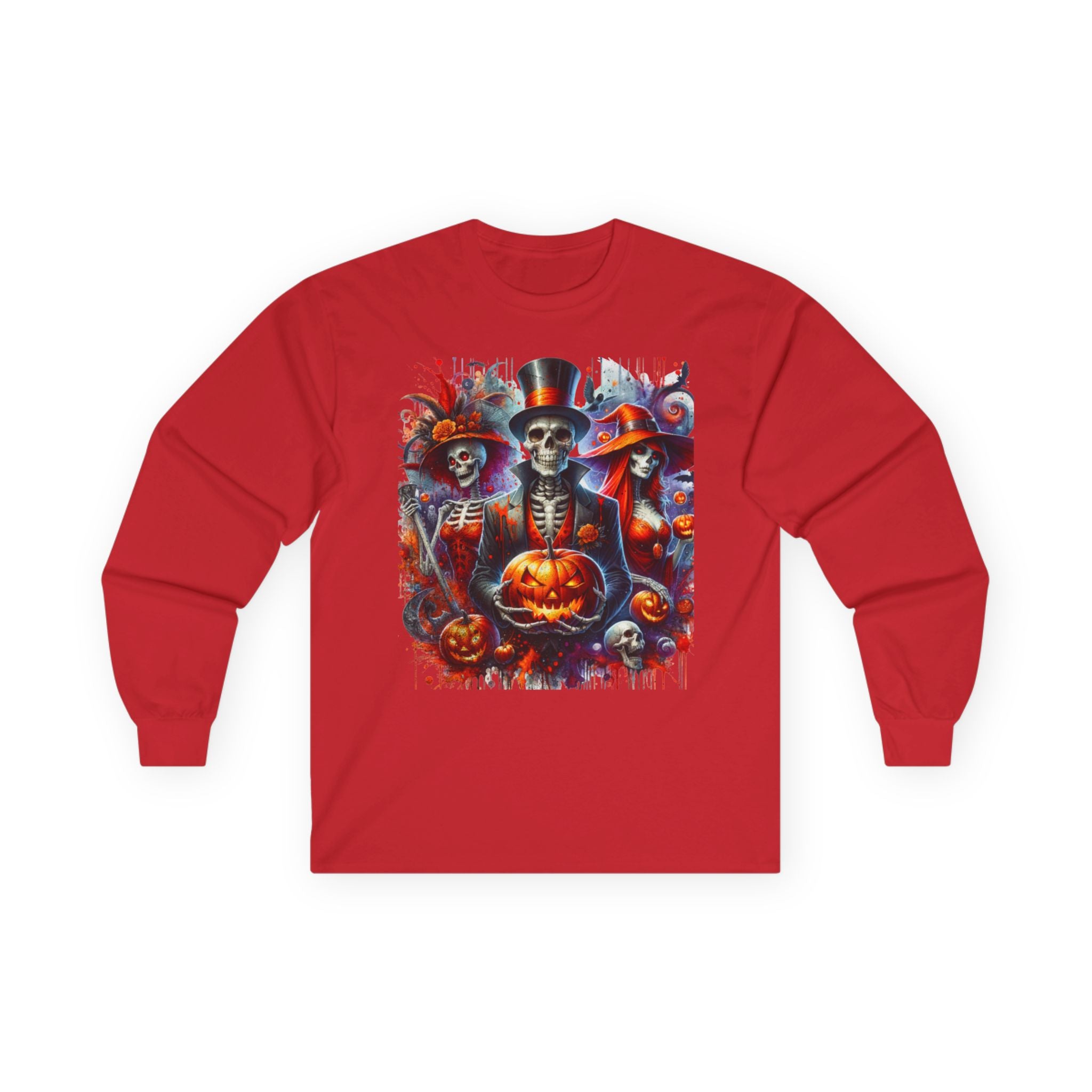 Halloween Skeletons 01 Unisex Ultra Cotton Long Sleeve Tee
