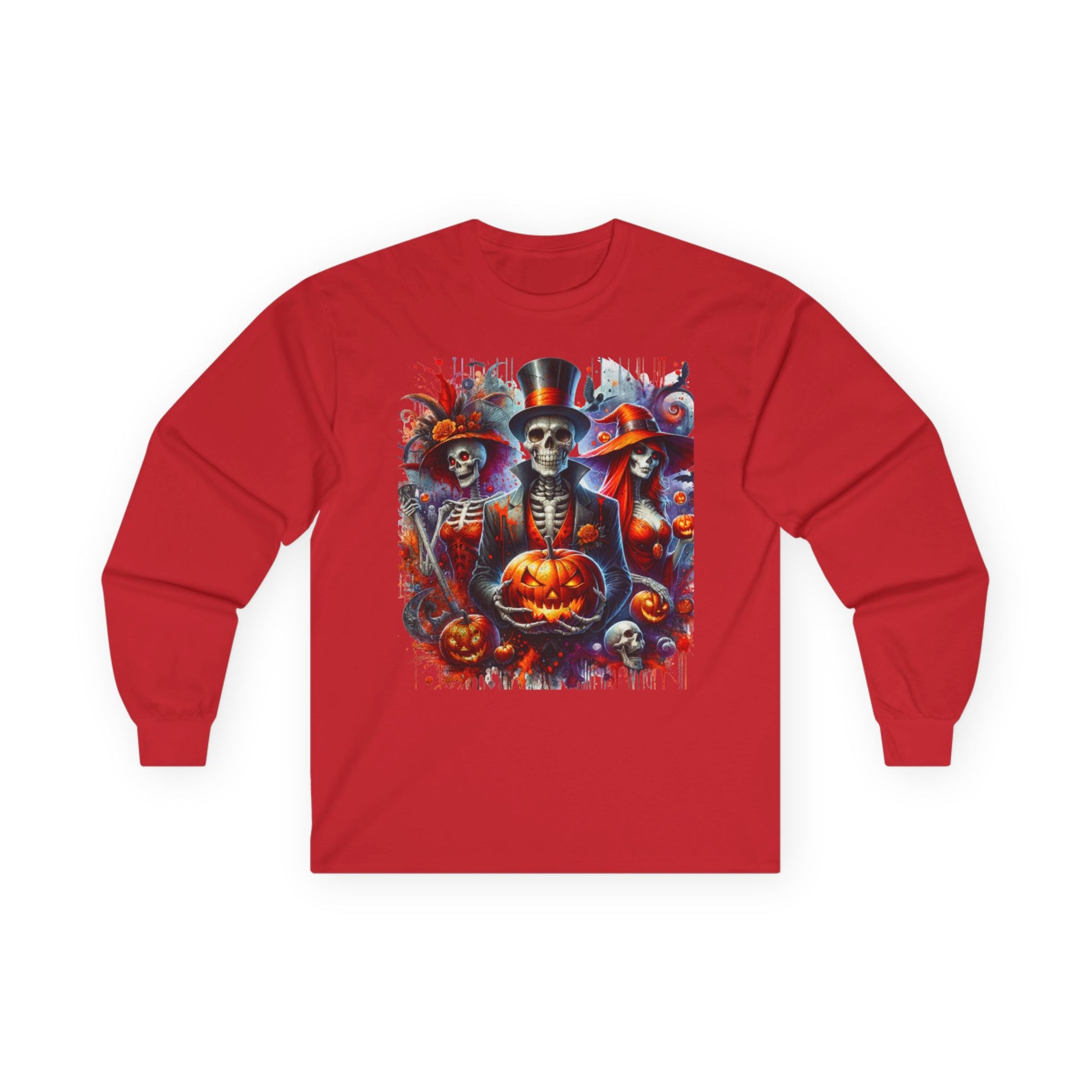 Halloween Skeletons 01 Unisex Ultra Cotton Long Sleeve Tee