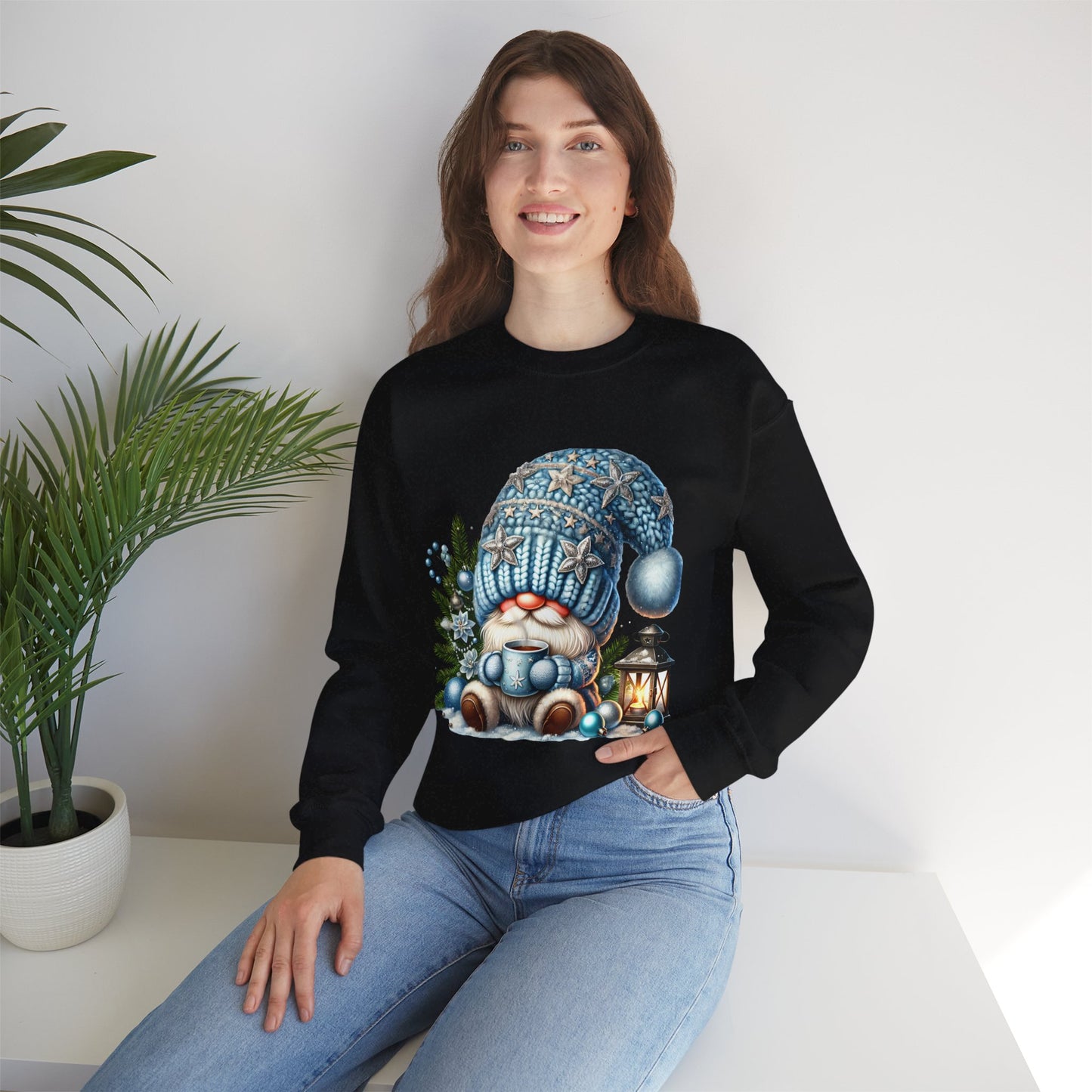 Christmas Gnome 01 Unisex Heavy Blend™ Crewneck Sweatshirt