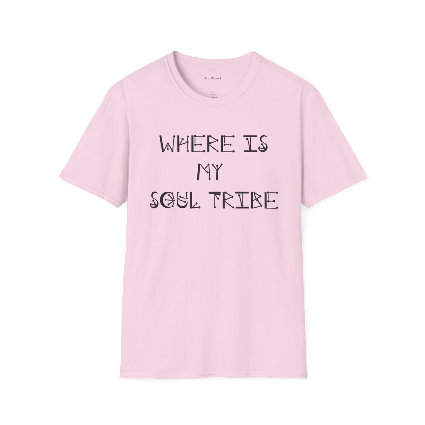 Where Is My Soul Tribe (Stars) Unisex Soft Style T-Shirt 100% Cotton Graphic