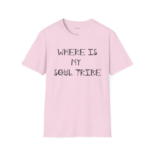 Where Is My Soul Tribe (Stars) Unisex Soft Style T-Shirt 100% Cotton Graphic