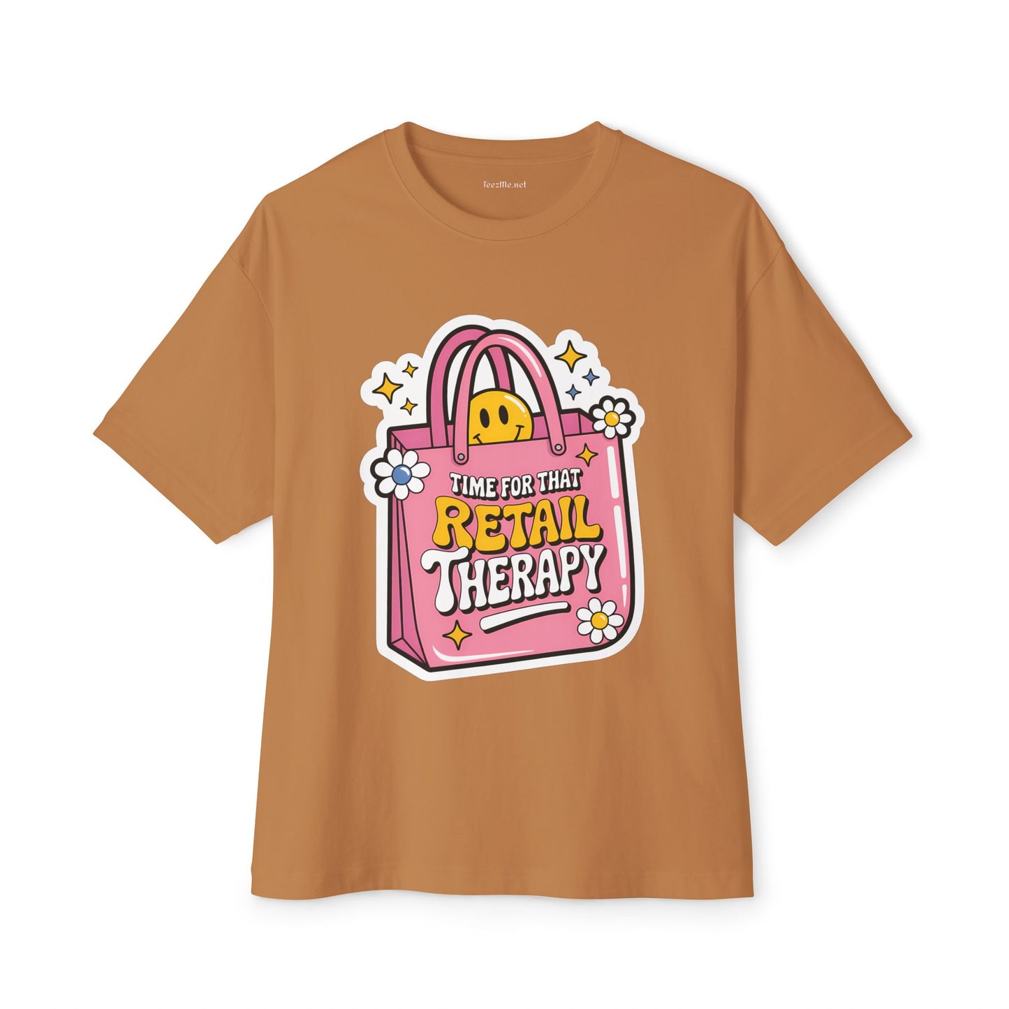 Time for that Retail Therapy Unisex Oversized Boxy Tee