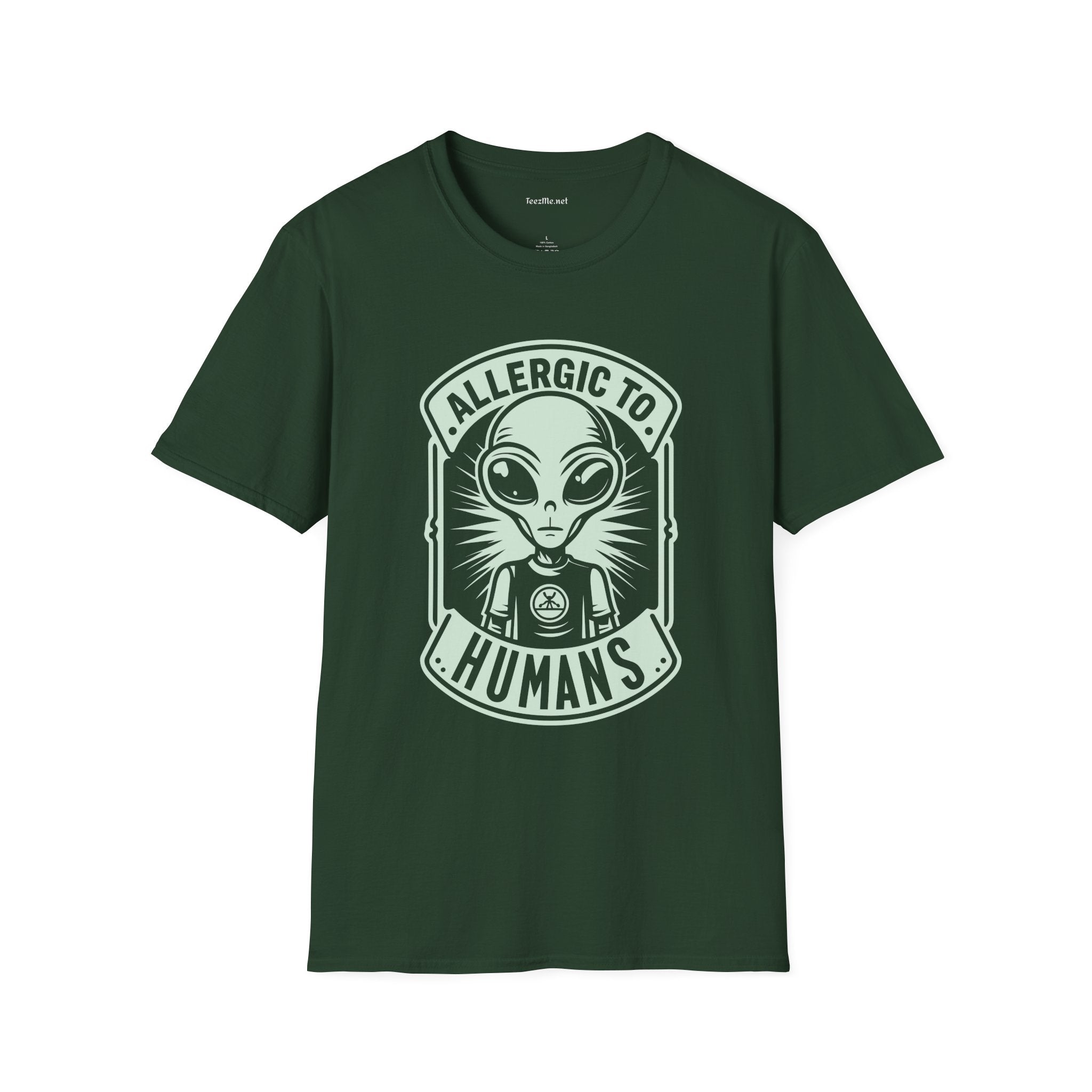 Allergic to Humans Unisex Softstyle T-Shirt 100% Cotton Graphic