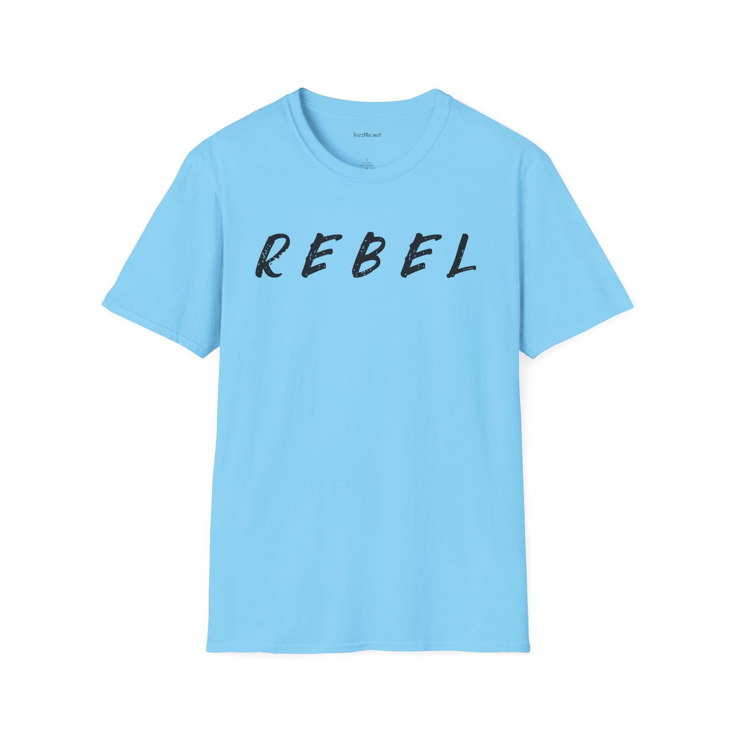 REBEL (black text) Unisex Softstyle T-Shirt 100% Cotton Graphic