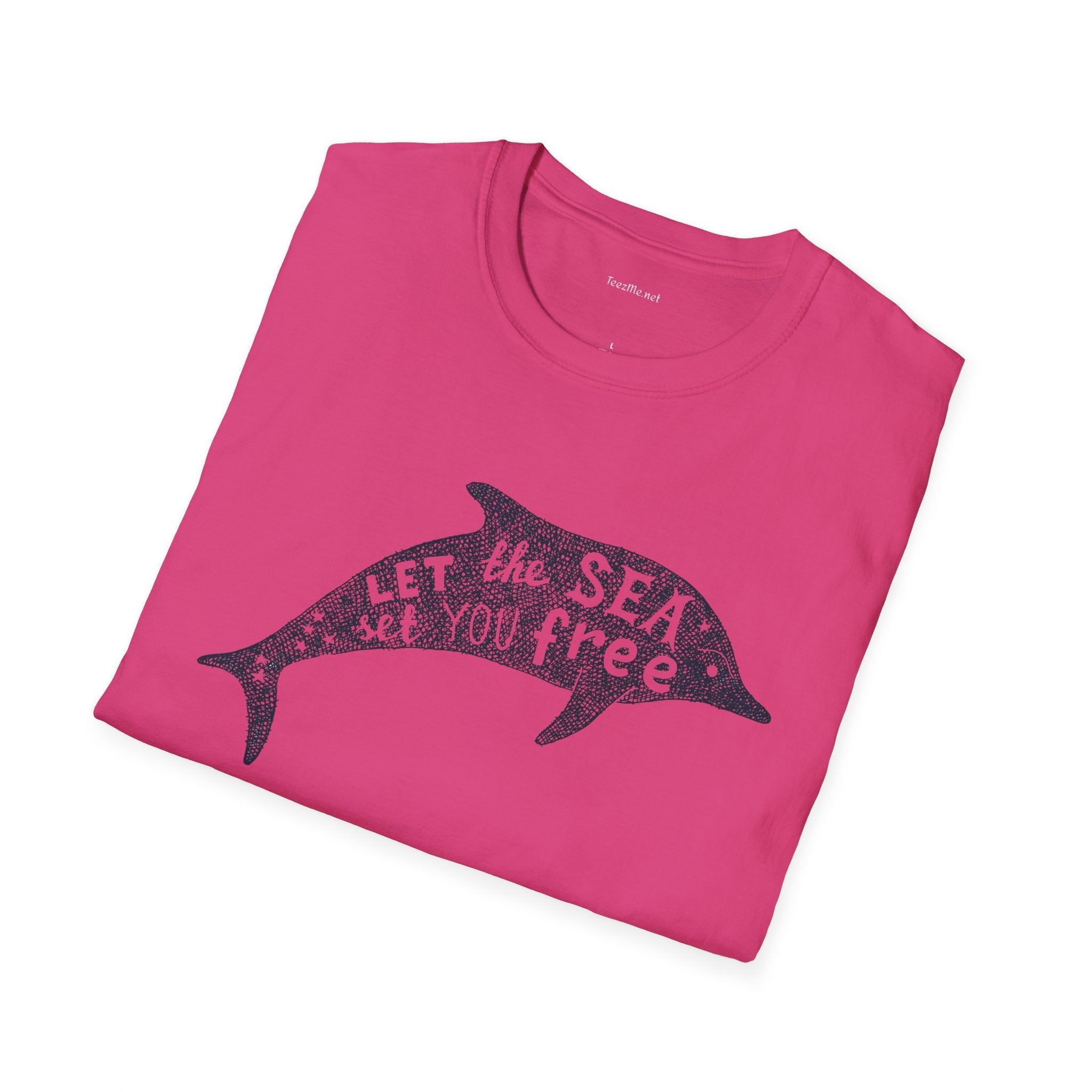 Let the sea - Unisex Softstyle T-Shirt 100% Cotton Graphic