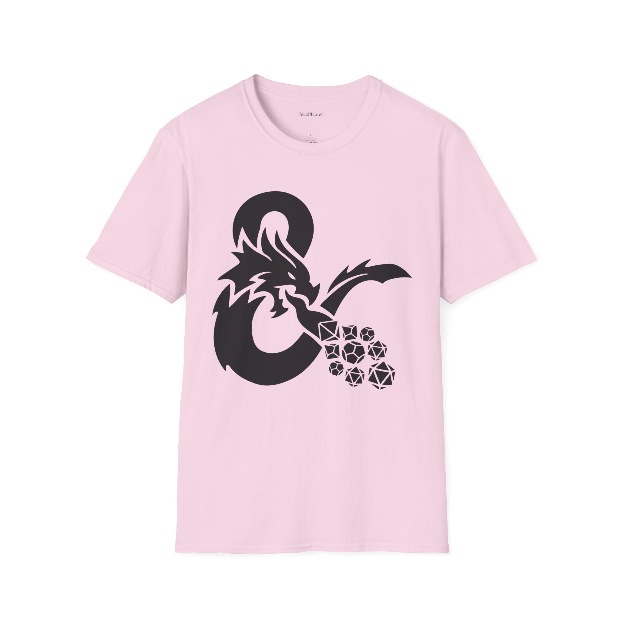 Dragon Fire Dice Unisex Softstyle T-Shirt 100% Cotton Graphic