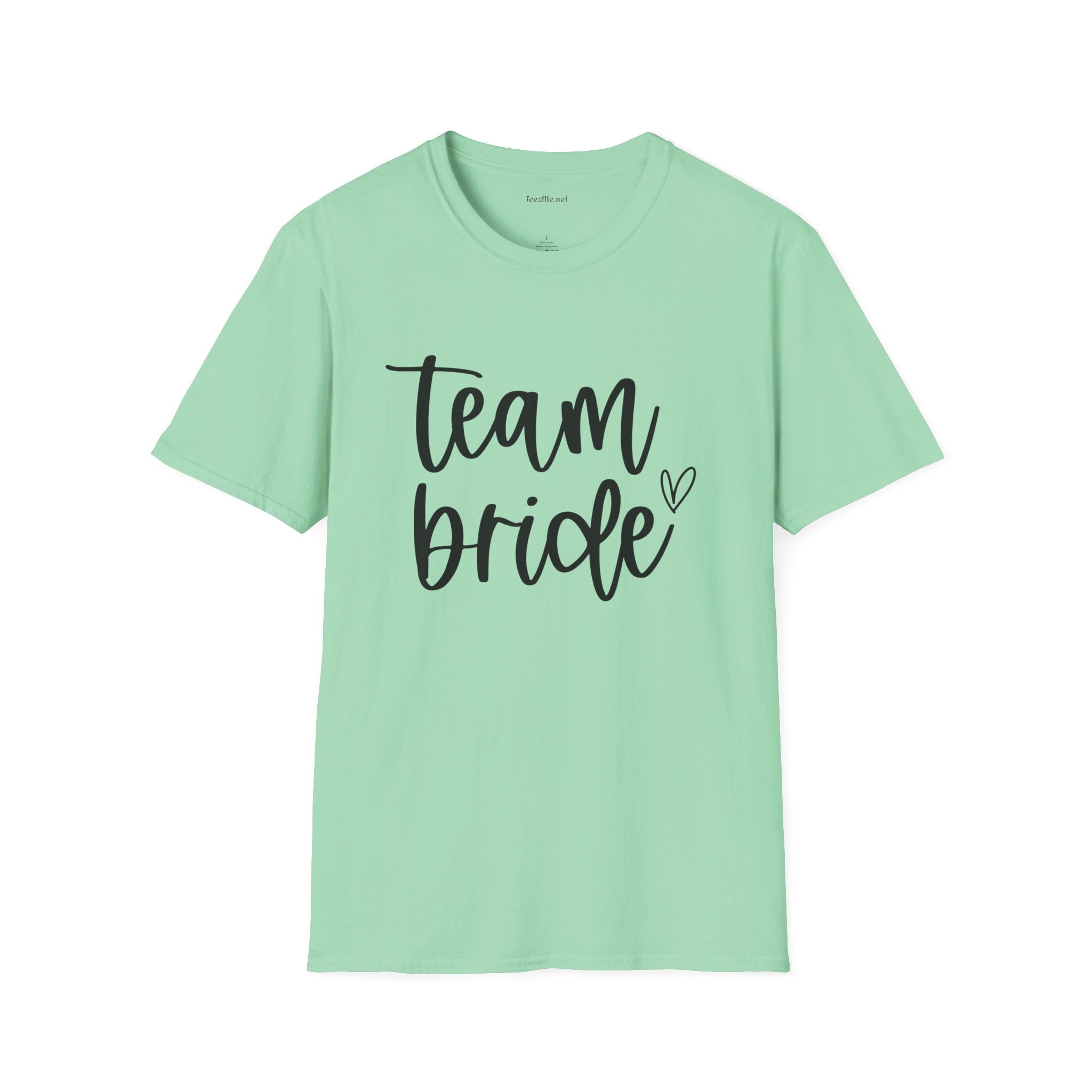 Team Bride Unisex Softstyle T-Shirt 100% Cotton Graphic Bridal Party