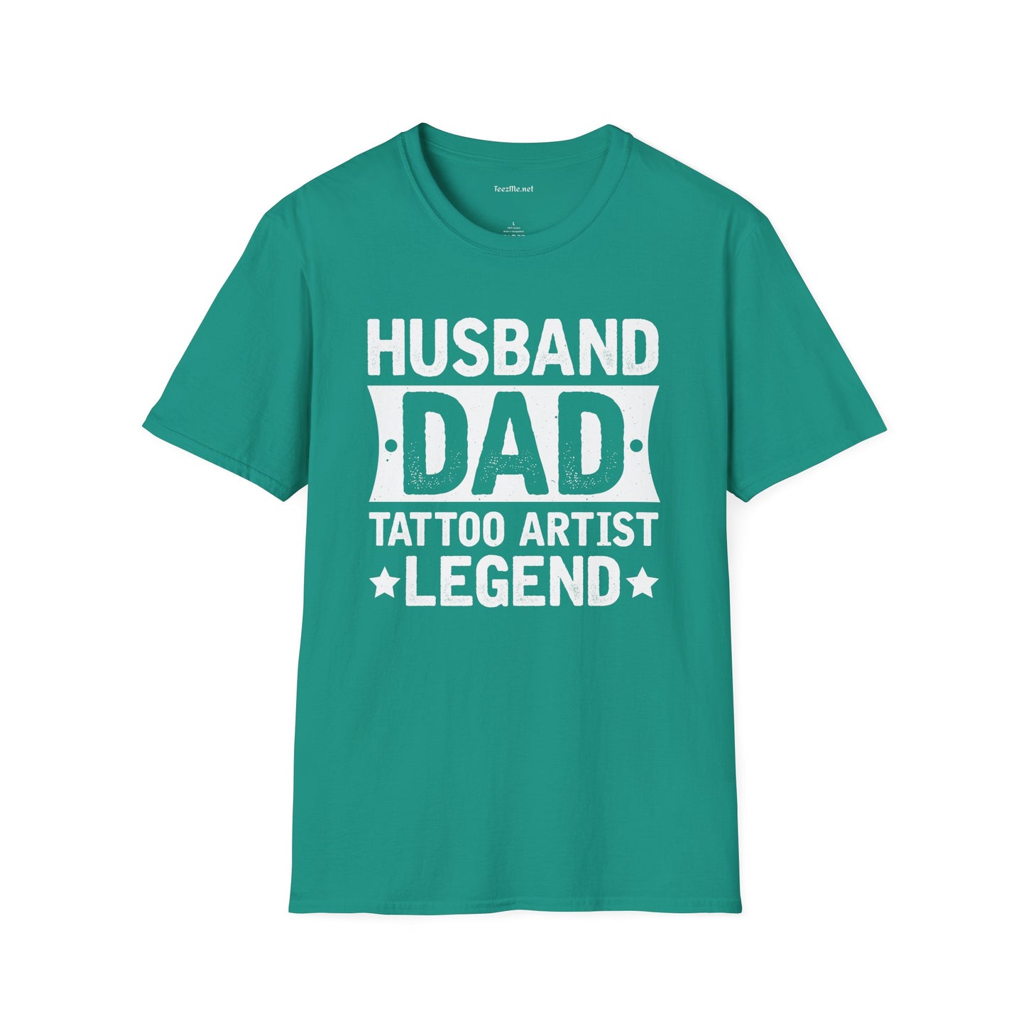 Husband DAD Tattoo Artist Unisex Soft Style T-Shirt 100% Cotton Graphic