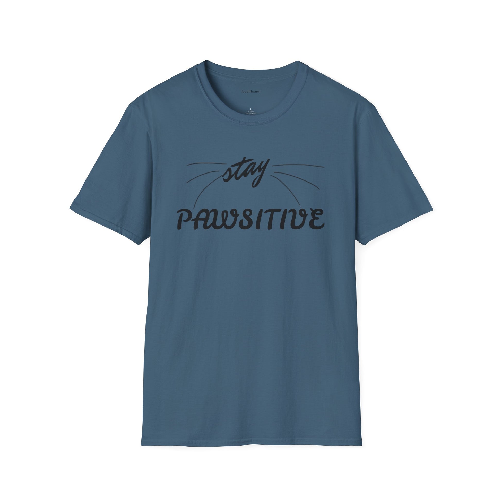 stay Pawsitive Unisex Softstyle T-Shirt 100% Cotton Graphic