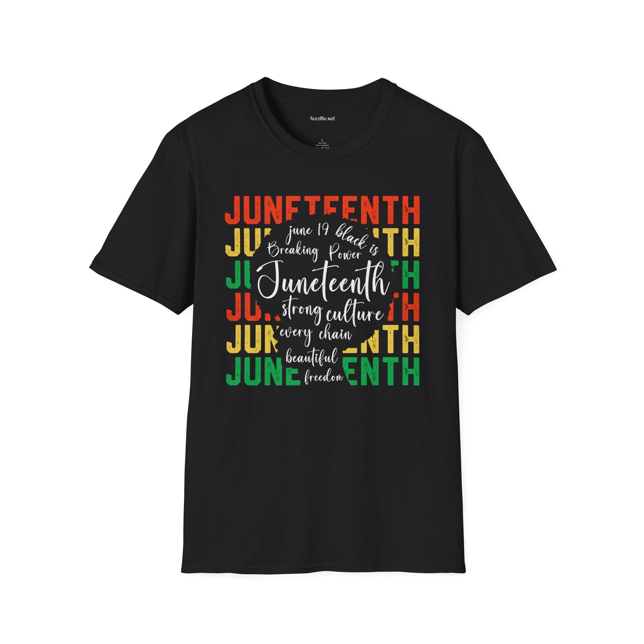 Juneteenth Celebration Unisex SoftStyle T-Shirt 100% Cotton