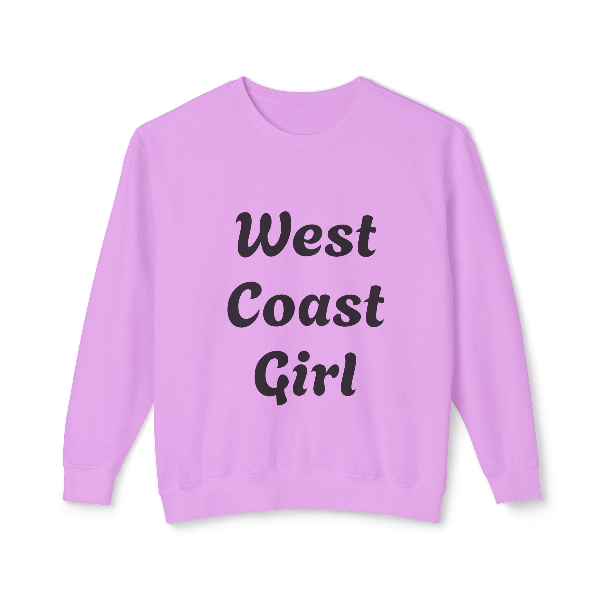 West Coast Girl - Unisex Lightweight Crewneck Sweatshirt