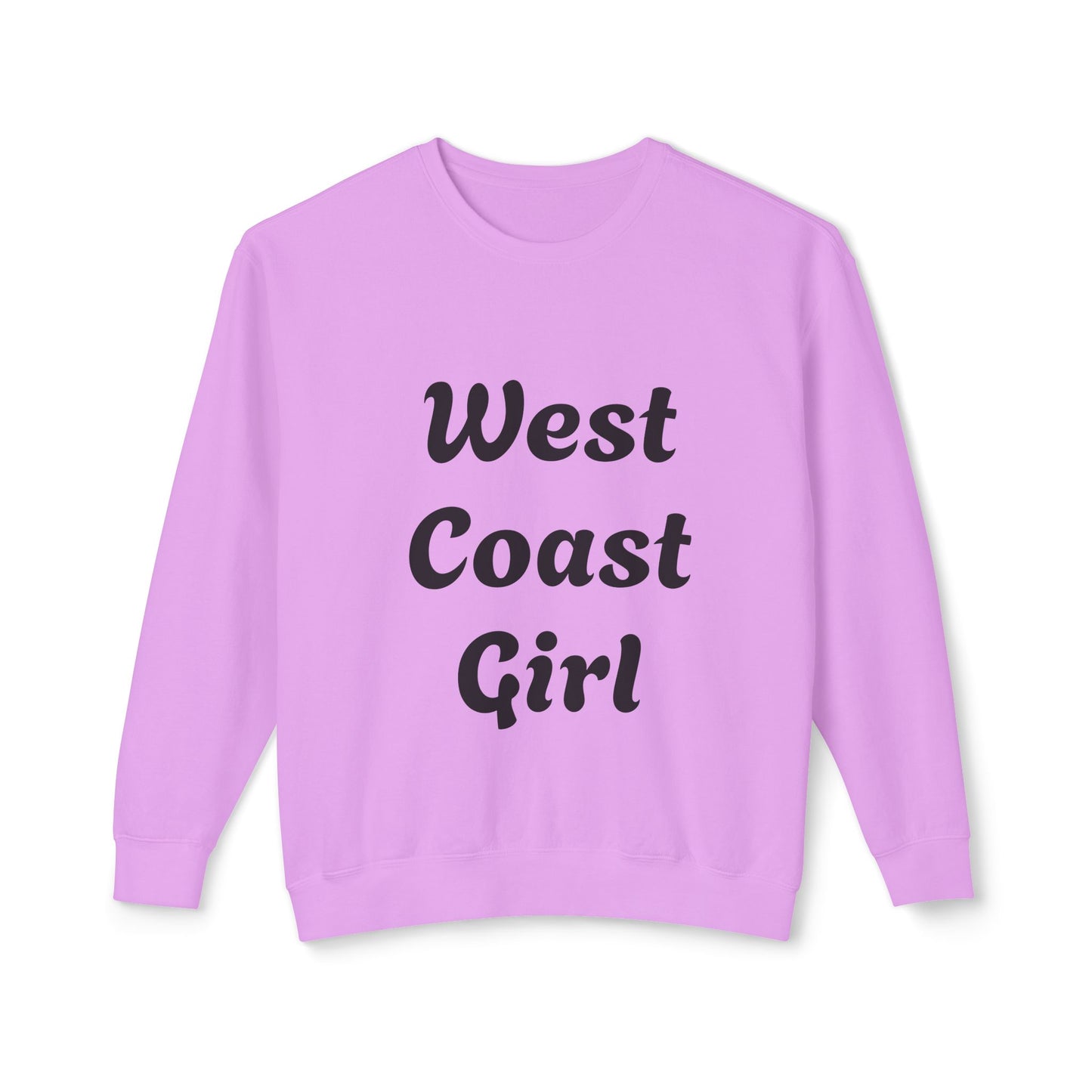 West Coast Girl - Unisex Lightweight Crewneck Sweatshirt