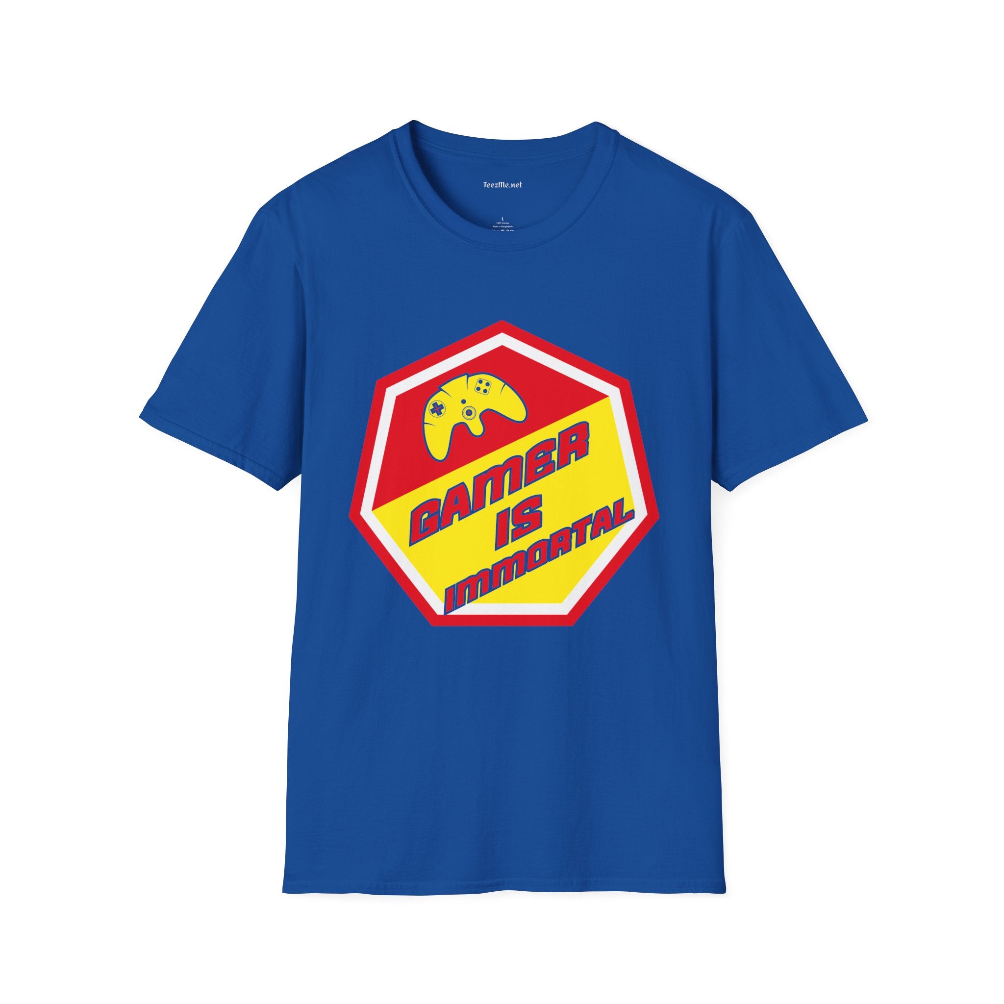 Gamer is Immortal Unisex Softstyle T-Shirt 100% Cotton Graphic