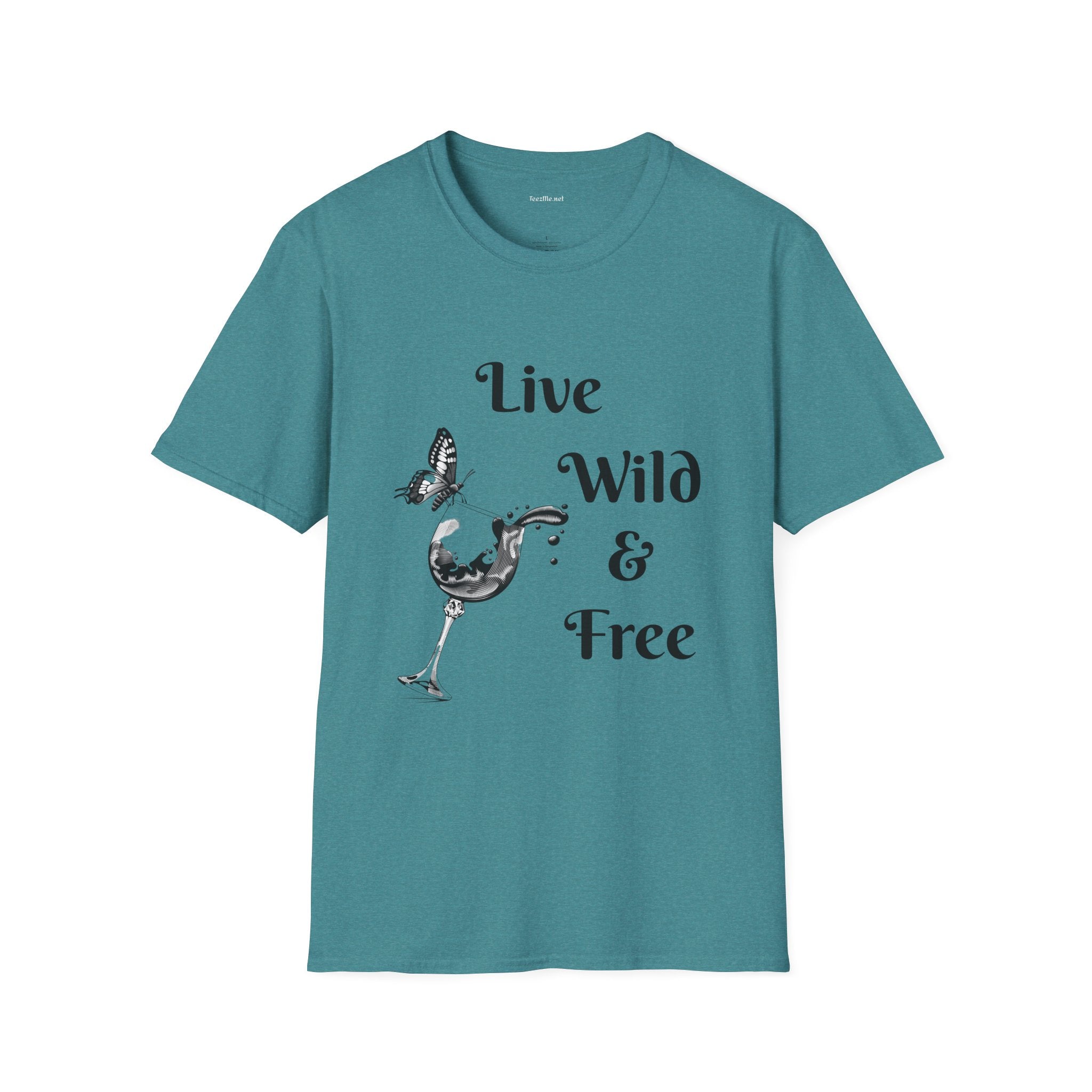 Live Wild & Free -  Unisex Softstyle T-Shirt 100% Cotton Graphic