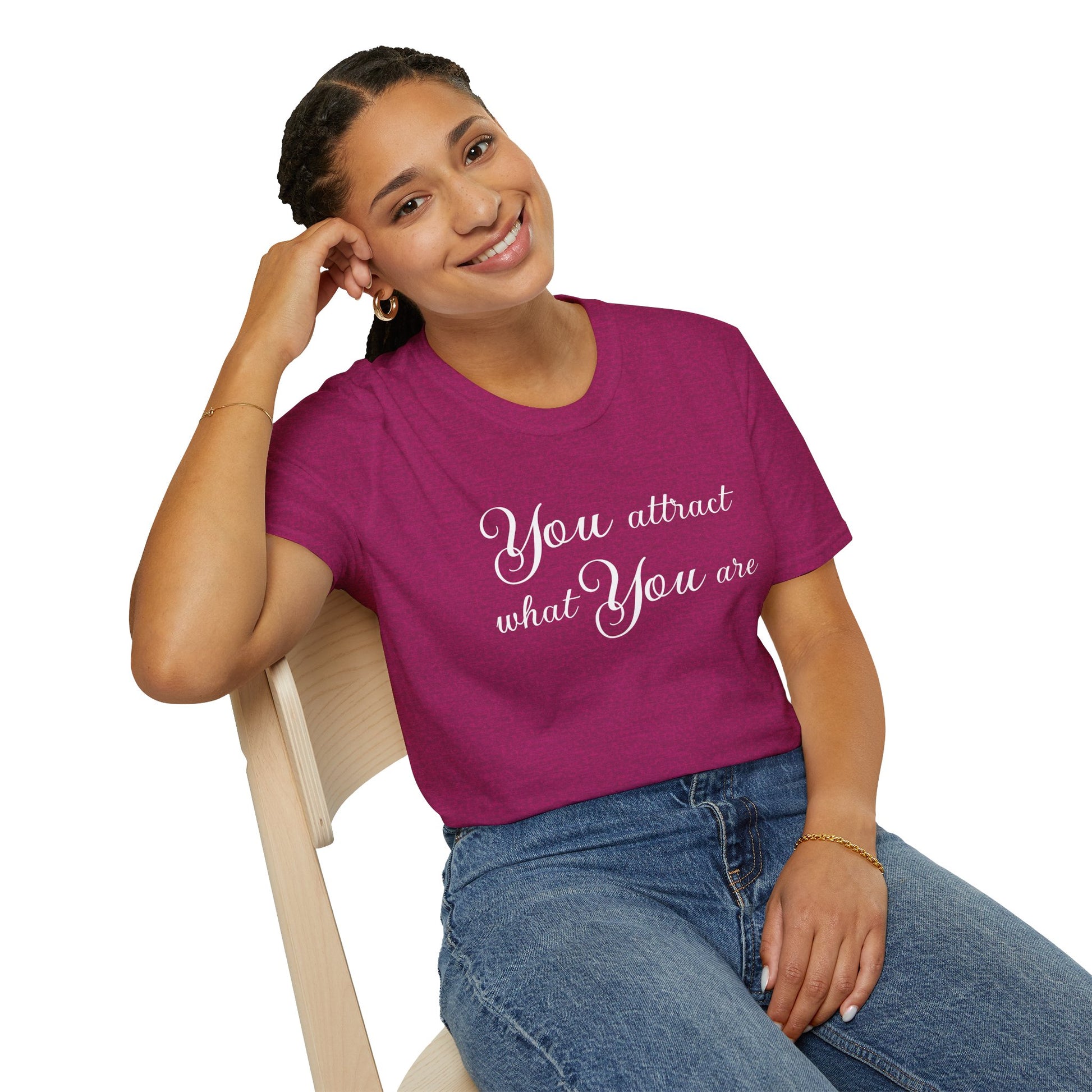 You attract what you are - Unisex Softstyle T-Shirt 100% Cotton Graphic