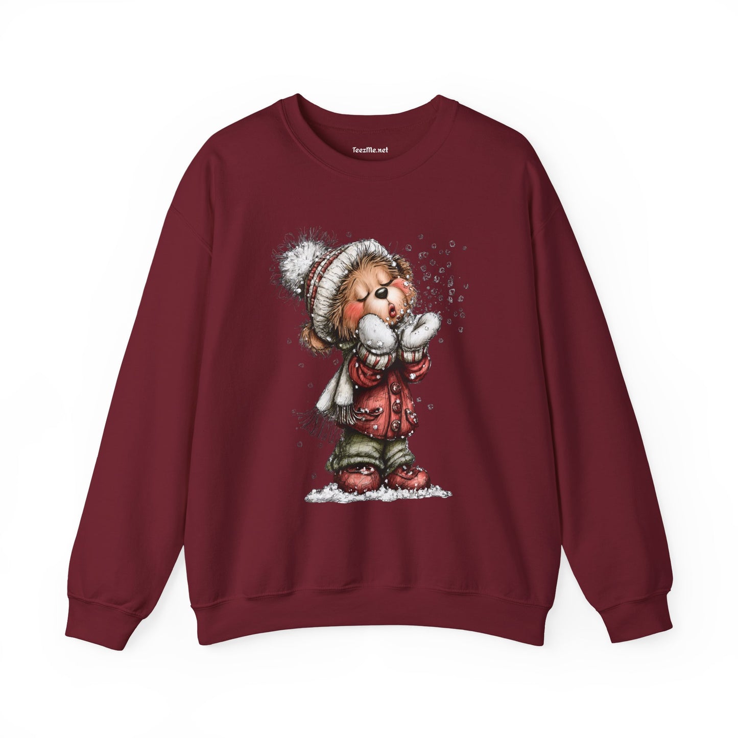 Whimsical Christmas Bear 02 Unisex Heavy Blend™ Crewneck Sweatshirt