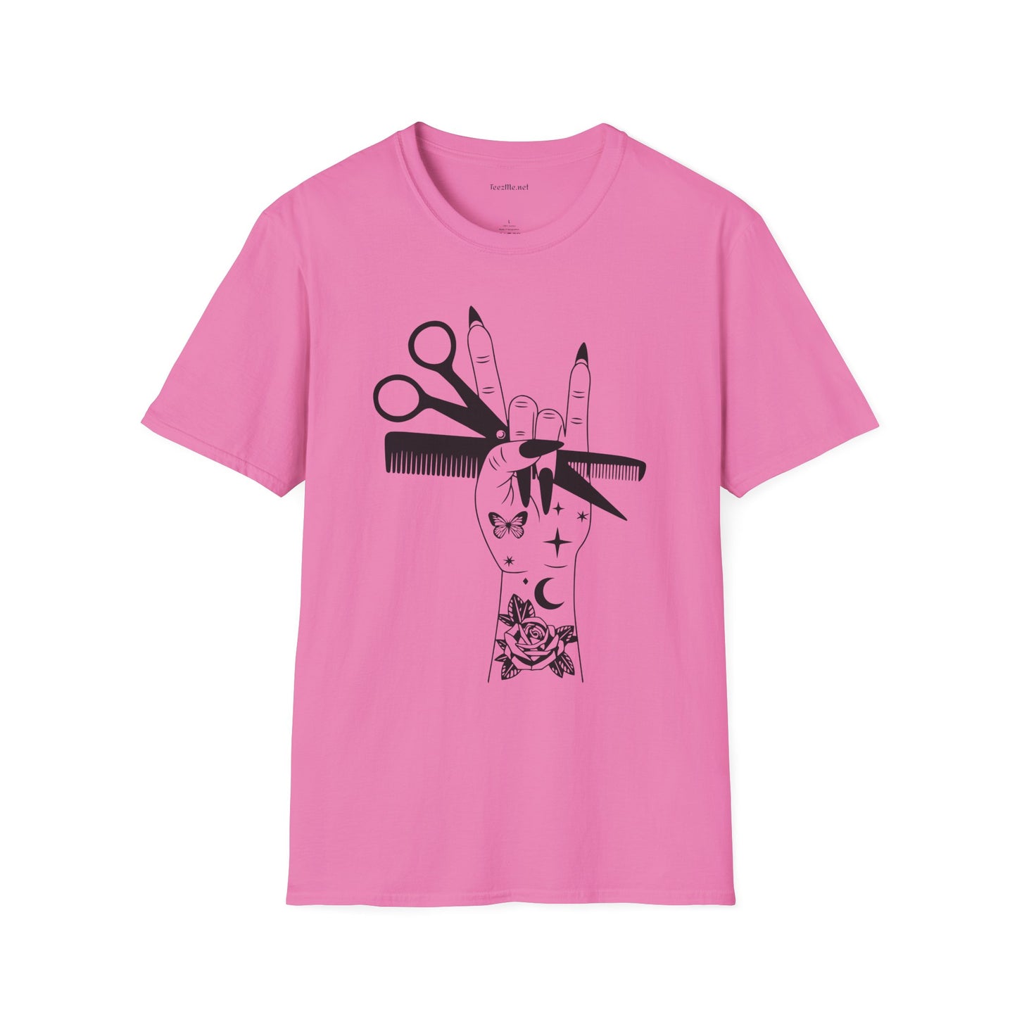 Hairstylist Boho Unisex Softstyle T-Shirt 100% Cotton Graphic