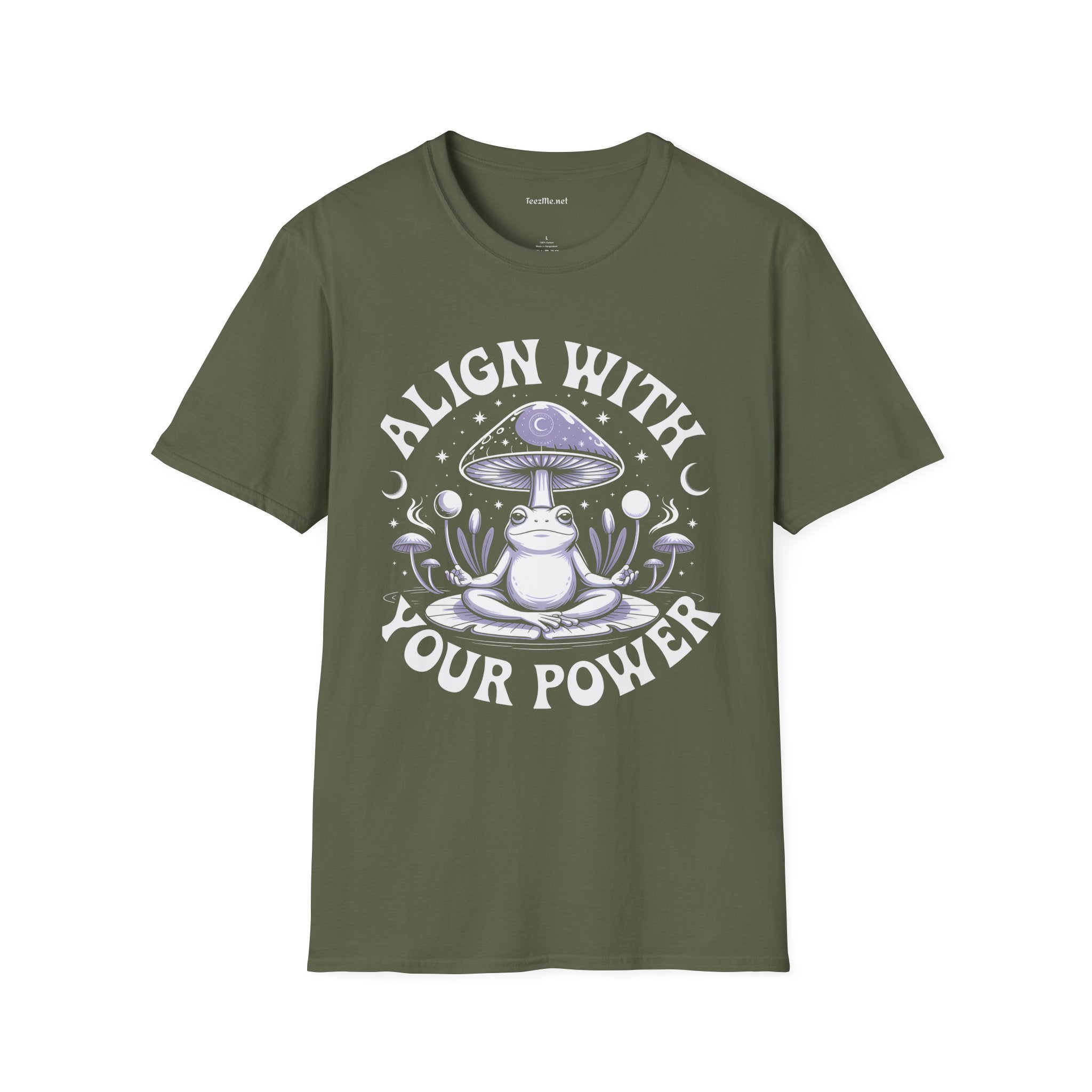 Align With Your Power Frog 01 Unisex Softstyle T-Shirt 100% Cotton