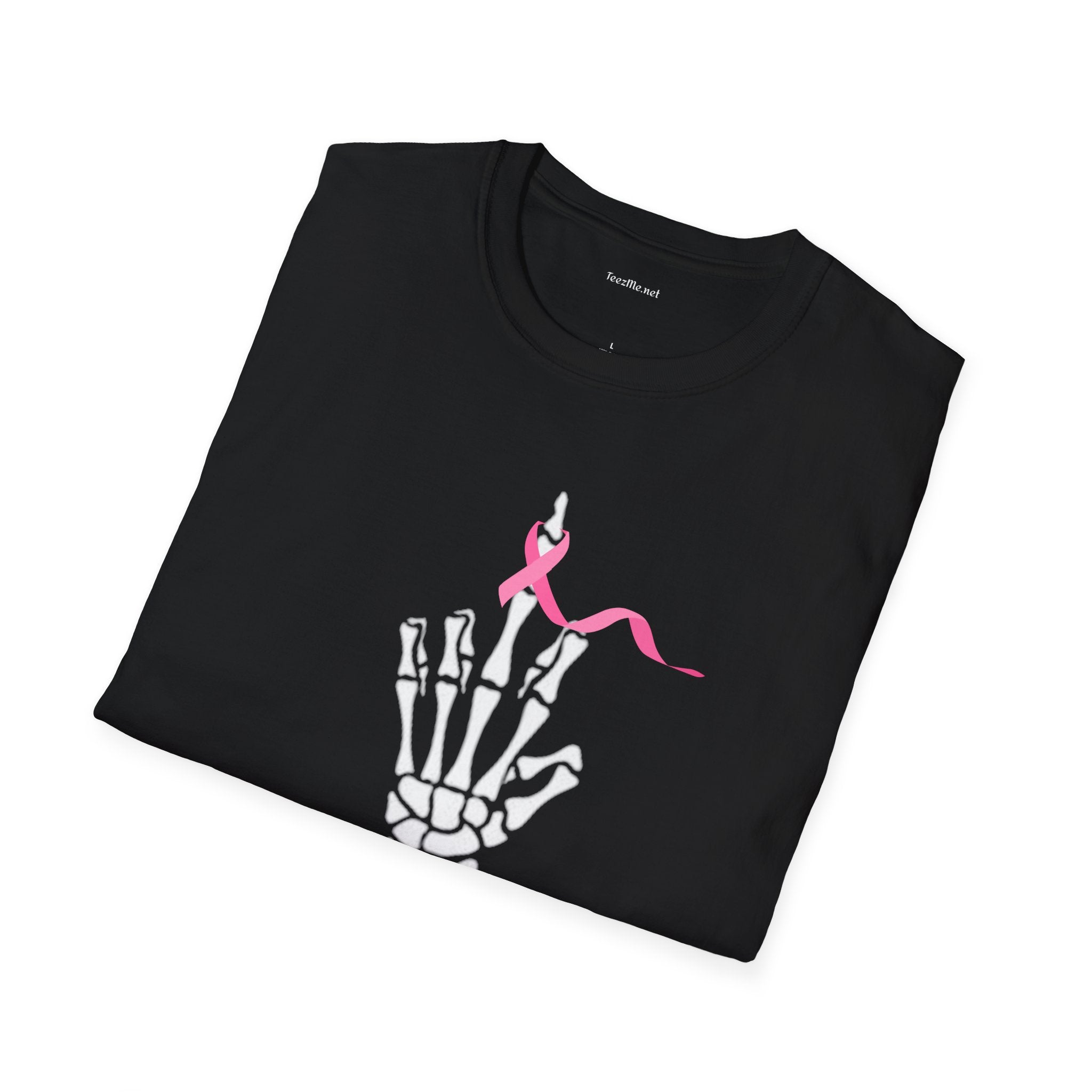 Give Cancer the bird - Unisex Softstyle T-Shirt 100% Cotton Graphic