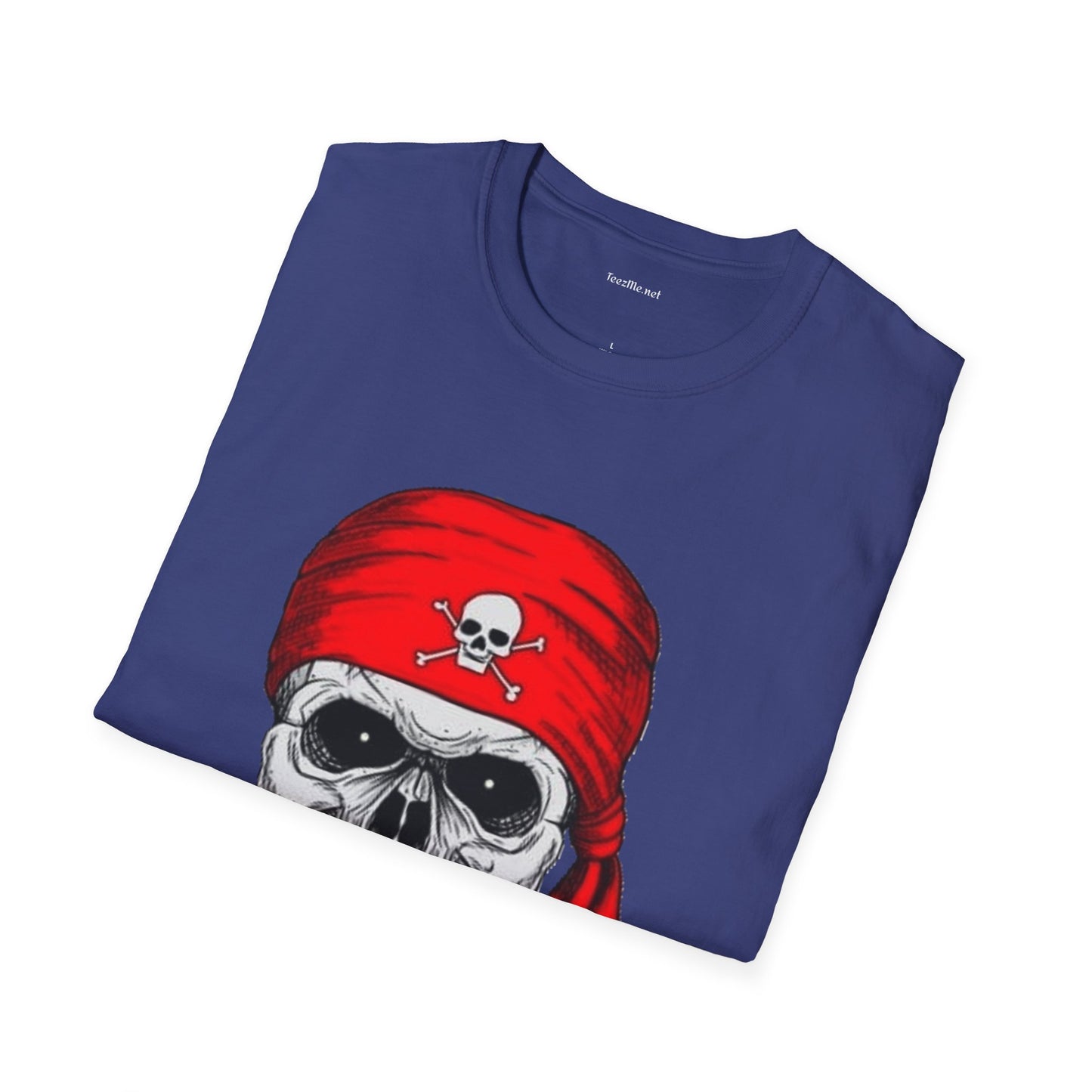 Pirate- Unisex Softstyle T-Shirt 100% Cotton Graphic