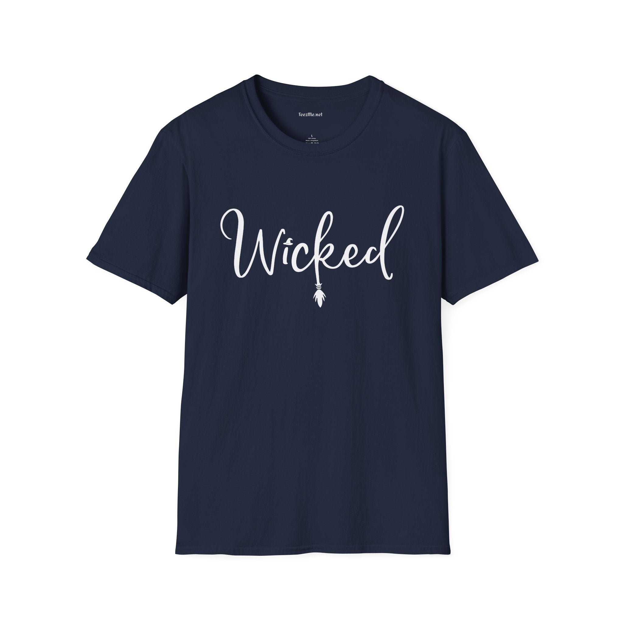 Wicked (white) Unisex SoftStyle T-Shirt 100% Cotton Graphic