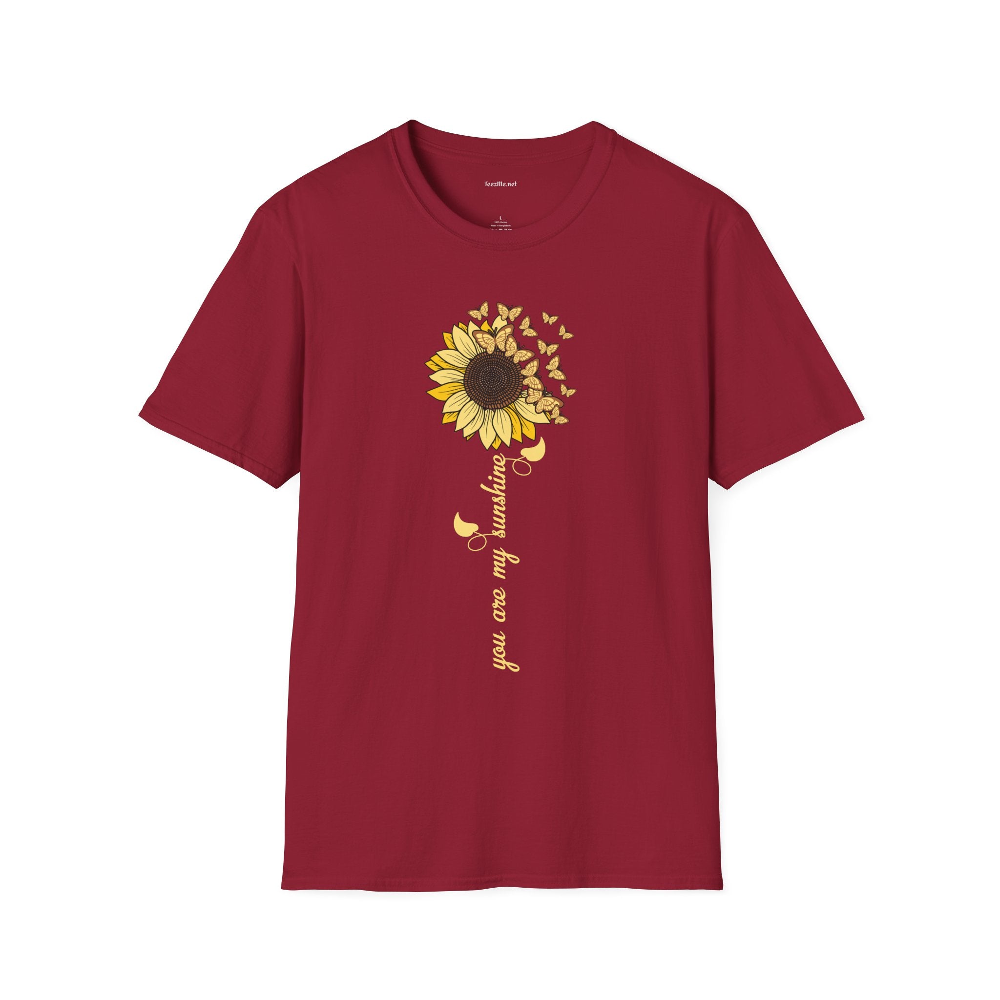 Sunflower Butterflies T-Shirt — 'You are my Sunshine' Floral Tee