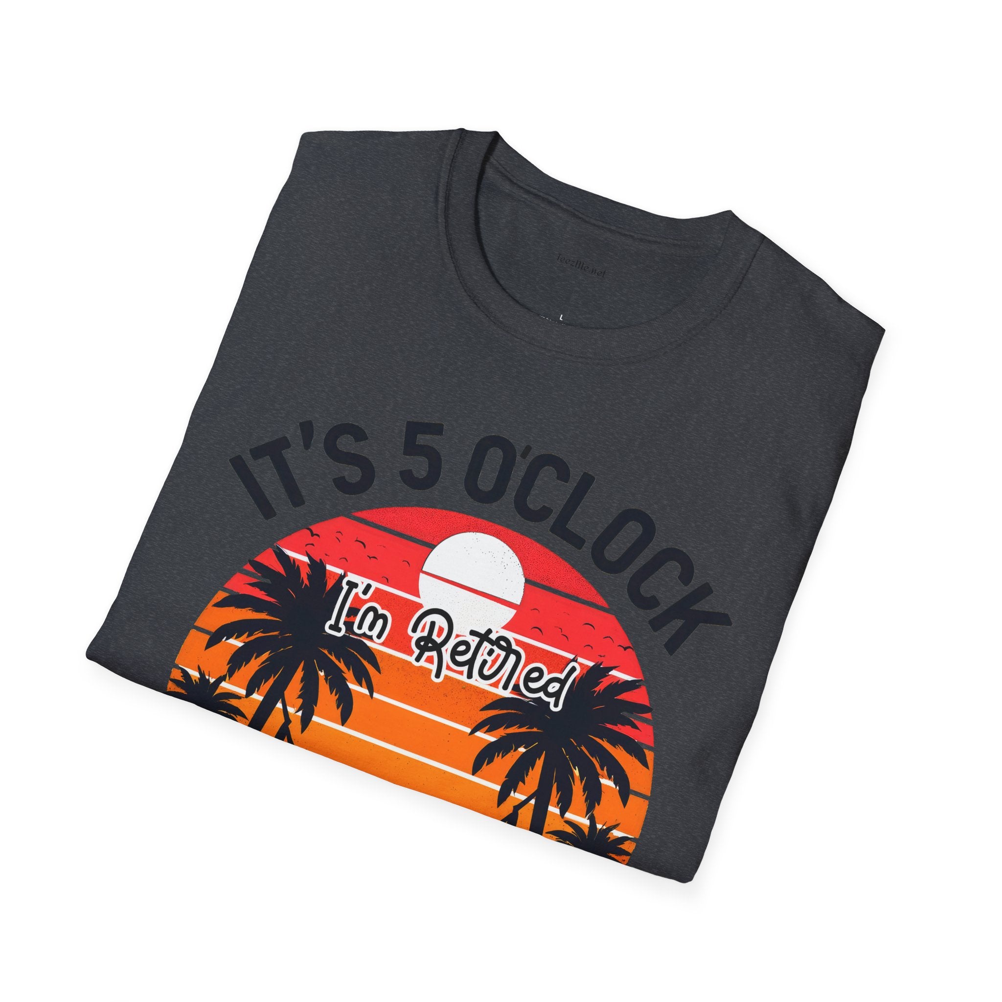 Retired - It's 5 - Unisex Softstyle T-Shirt 100% Cotton Graphic