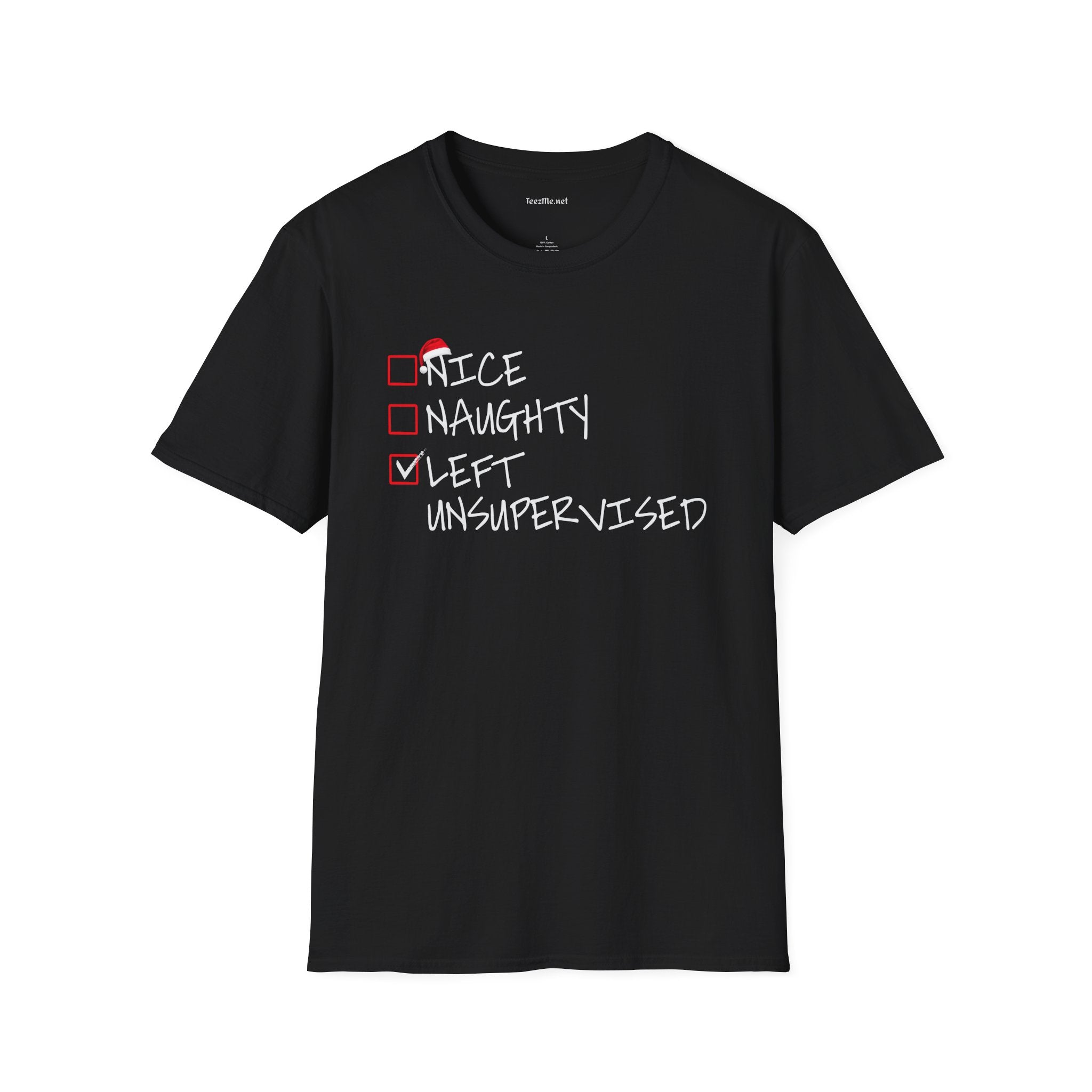 Nice Naughty Unsupervised Unisex SoftStyle T-Shirt 100% Cotton