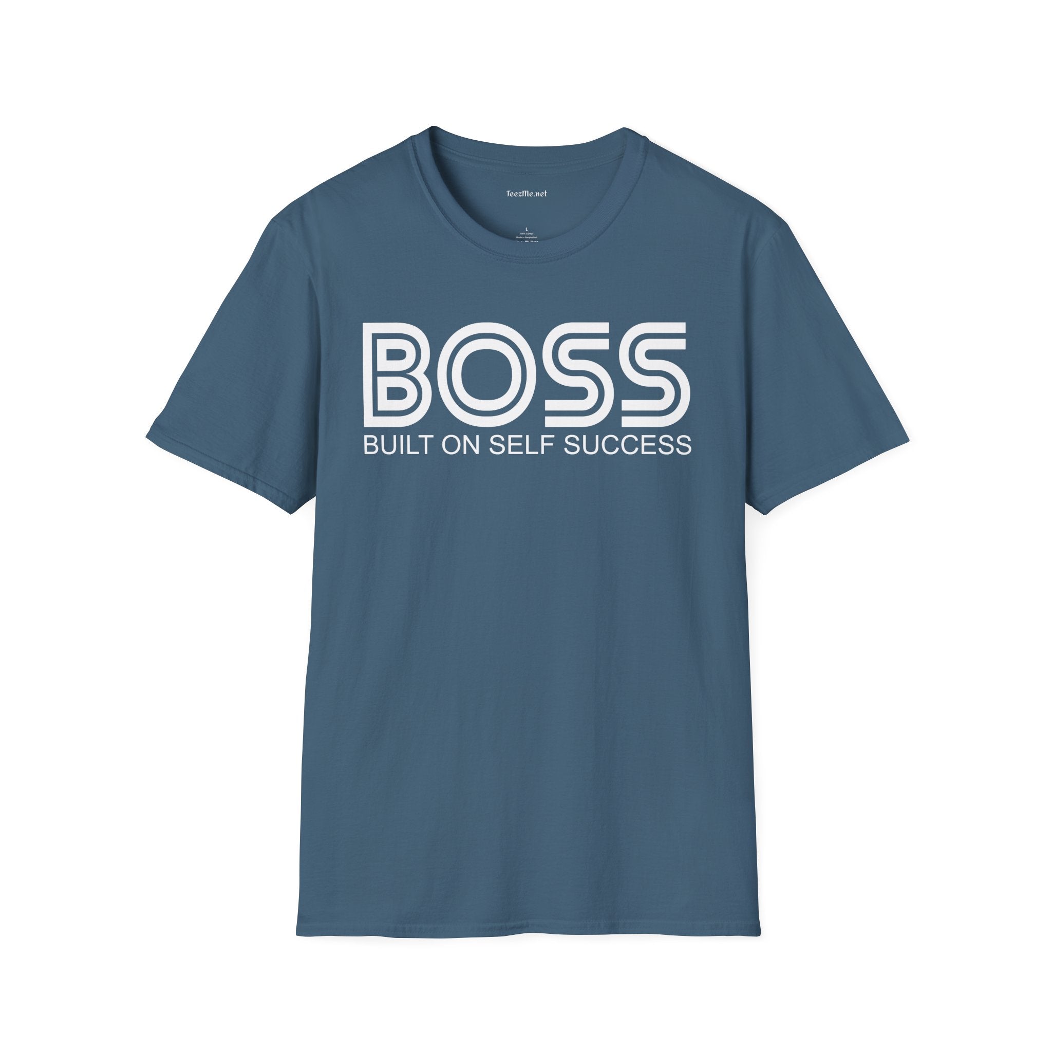BOSS Built On Self Success Unisex Softstyle T-Shirt 100% Cotton Graphic