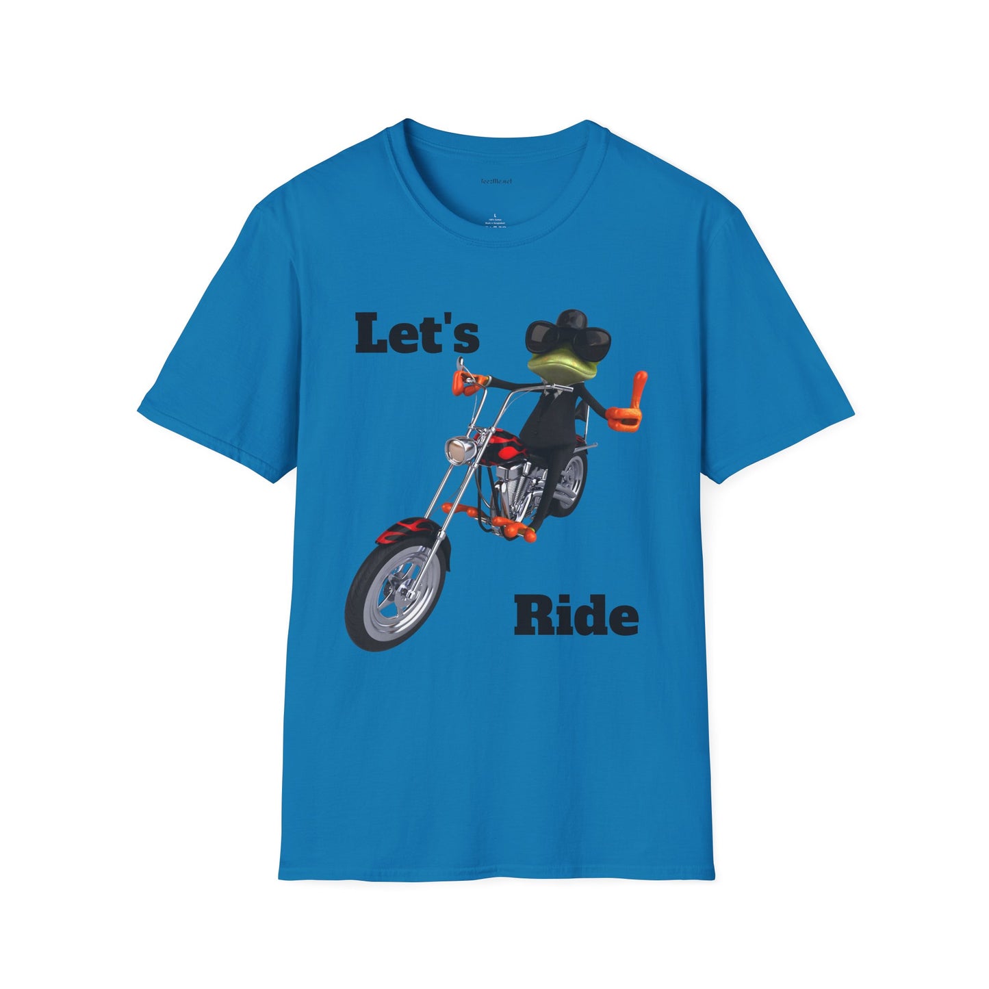 Let's Ride - Unisex Softstyle T-Shirt 100% Cotton Graphic Motorcycle Harley