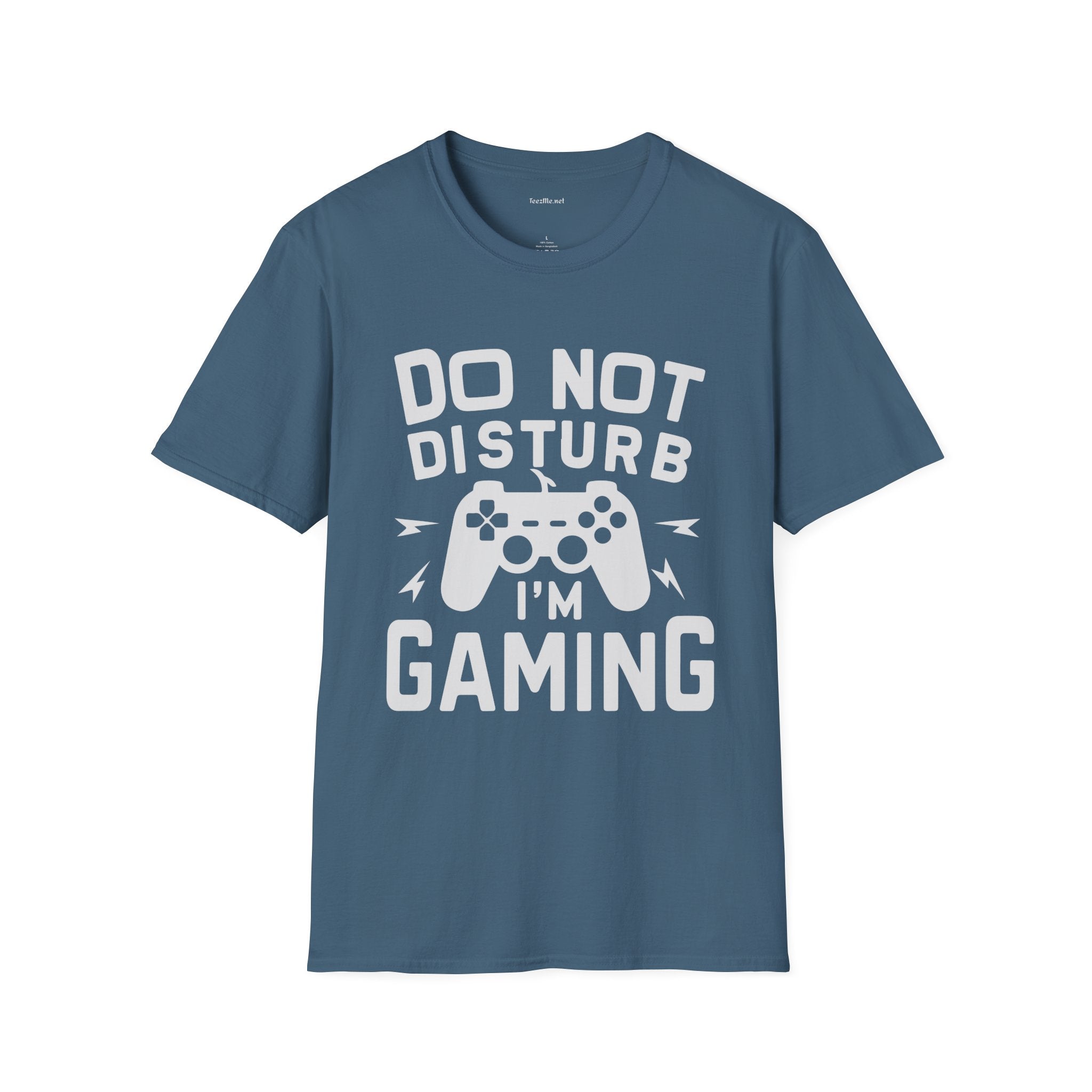 Do Not Disturb I'm Gaming Unisex Softstyle T-Shirt 100% Cotton Graphic